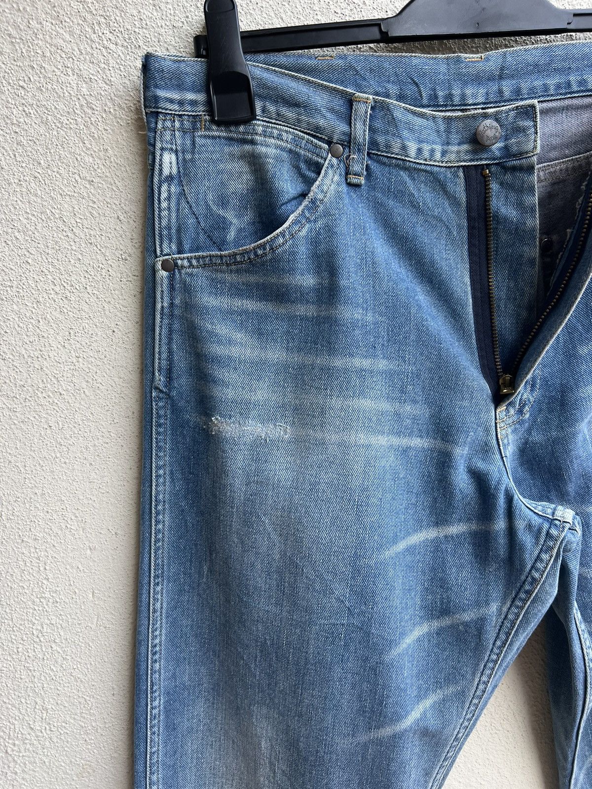 Bape Bathing Ape Nigo Era Wranlger Inspired Distress Denim Jeans Size US 32 / EU 48 - 8 Thumbnail