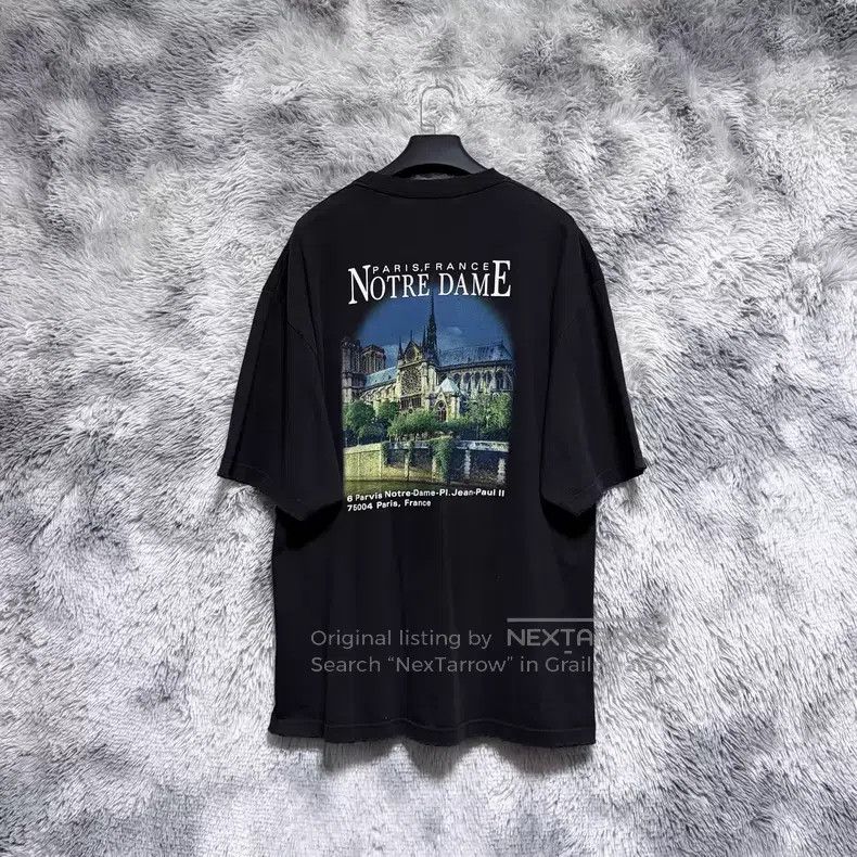 Balenciaga Balenciaga Cathedral architecture print short-sleeve castl Size US XXS / EU 40 - 2 Thumbnail