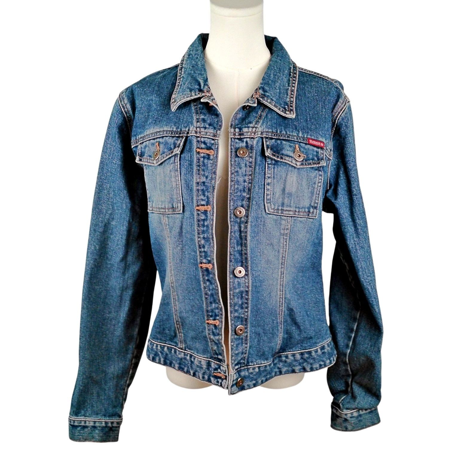 Guess Vtg Guess Jeans Button Up Denim Jacket Grunge Rock Size XL / US 12-14 / IT 48-50 - 1 Thumbnail