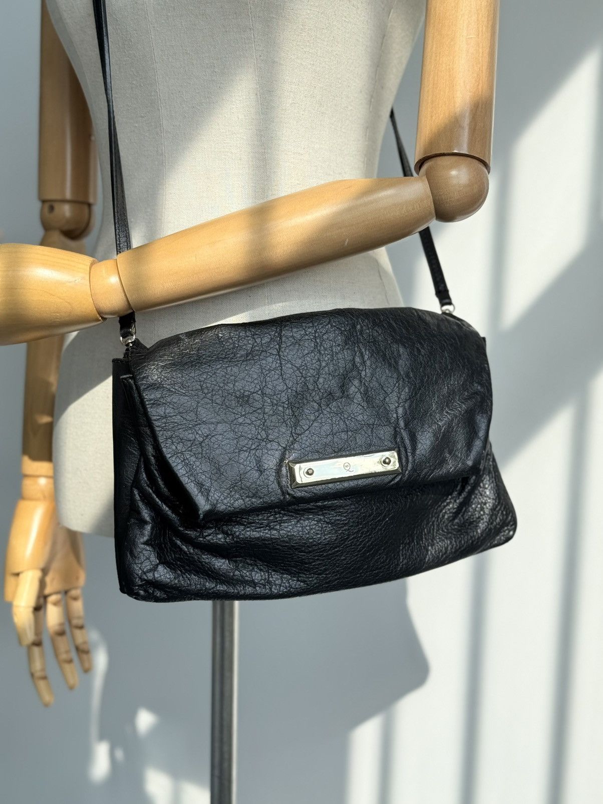 Alexander McQueen Alexander McQueen Black Leather Crossbody Bag Skull Logo Size ONE SIZE - 6 Thumbnail