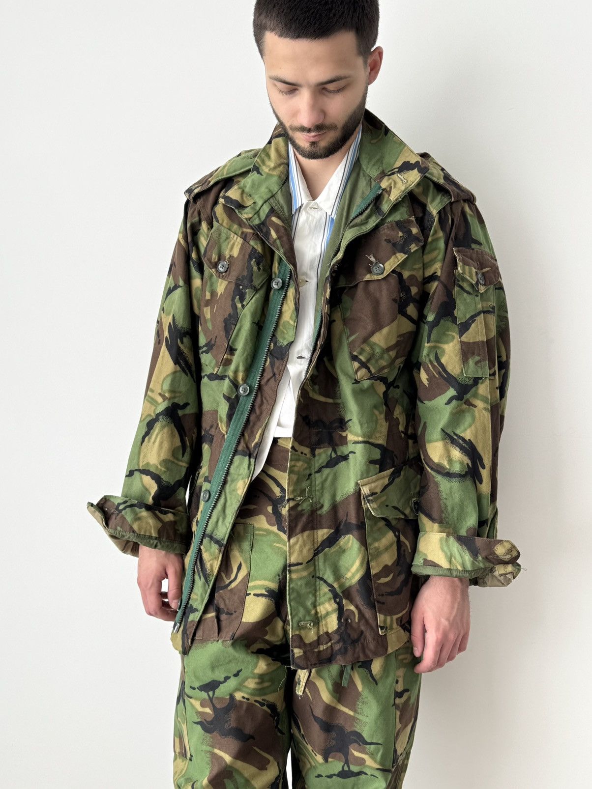 Japanese Brand 1968 Pattern Vintage British Army DPM Camo Combat Suit Size US L / EU 52-54 / 3 - 1 Thumbnail