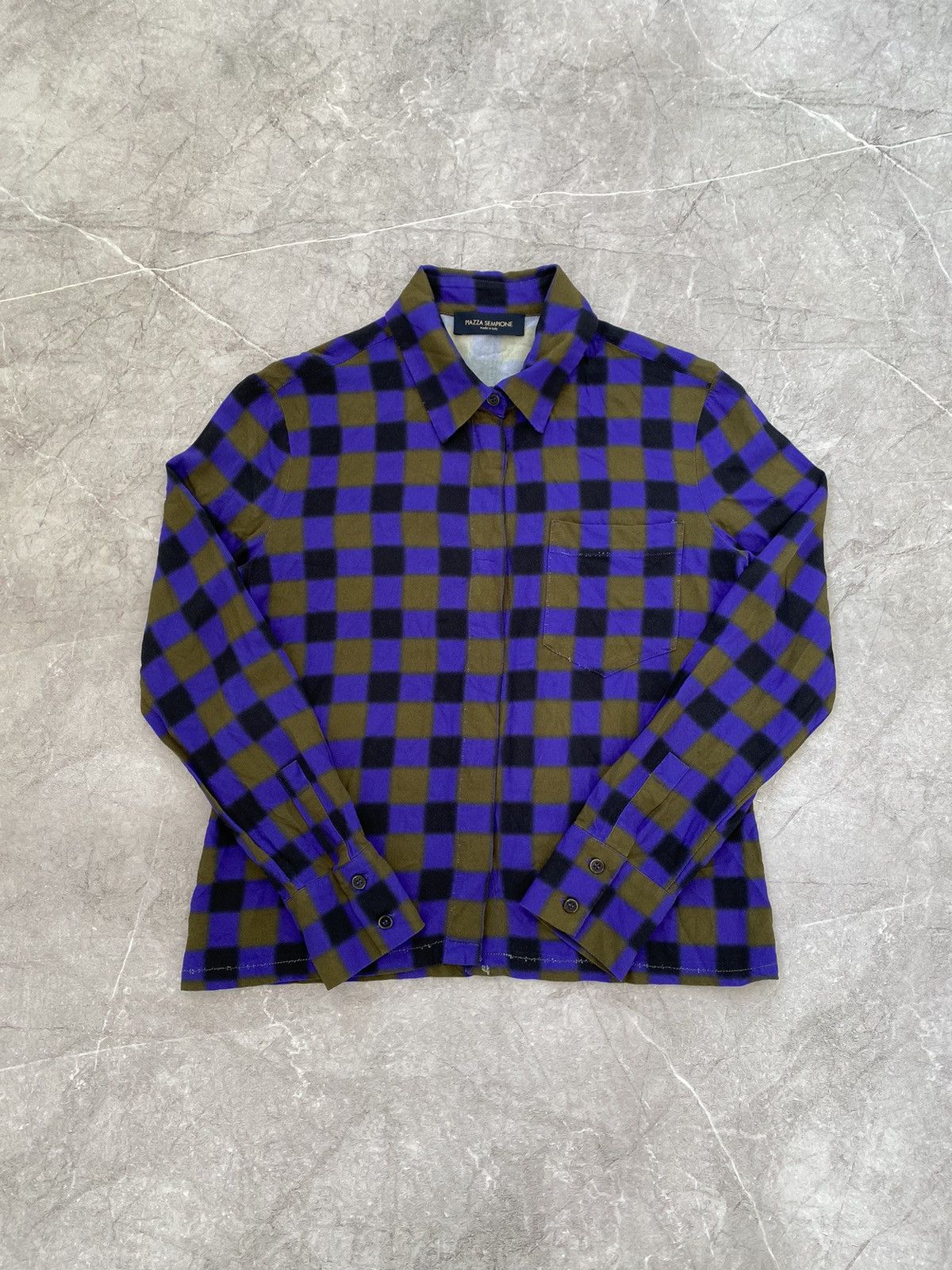 Piazza Sempione Piazza Sempione Long Sleeve Shirt Button Up Made in Italy Size S / US 4 / IT 40 - 2 Thumbnail