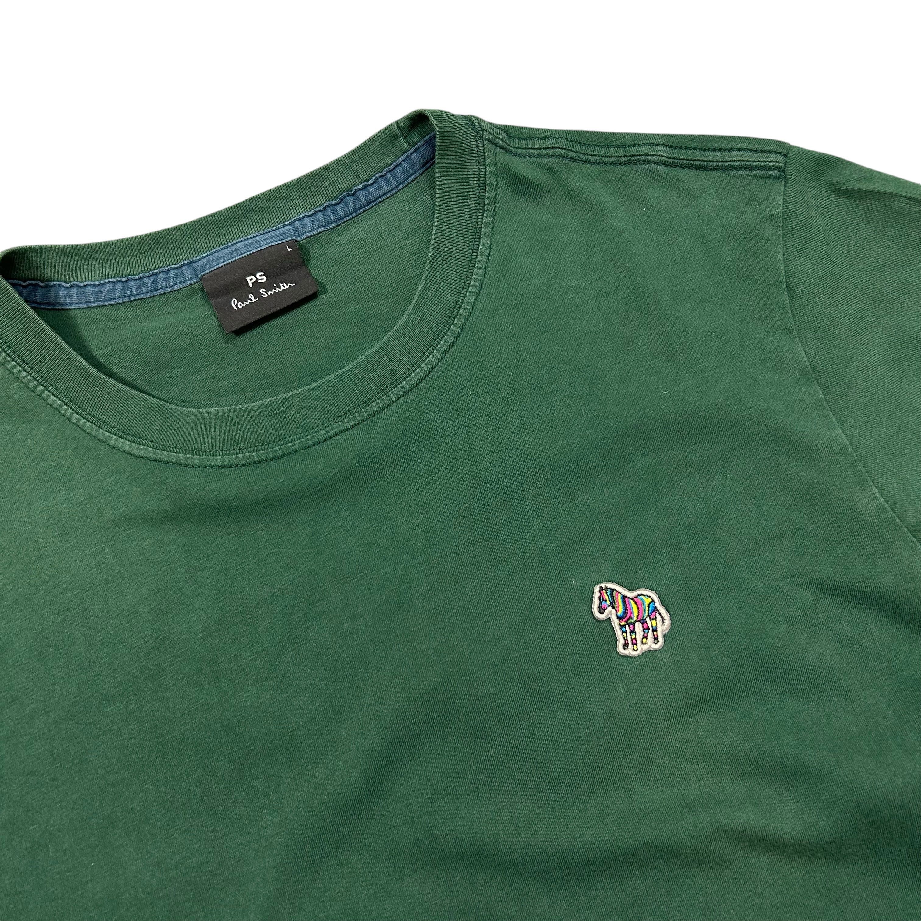 Paul Smith PS By Paul Smith Green Zebra T-shirt Cotton Men's Size L Size US L / EU 52-54 / 3 - 3 Thumbnail