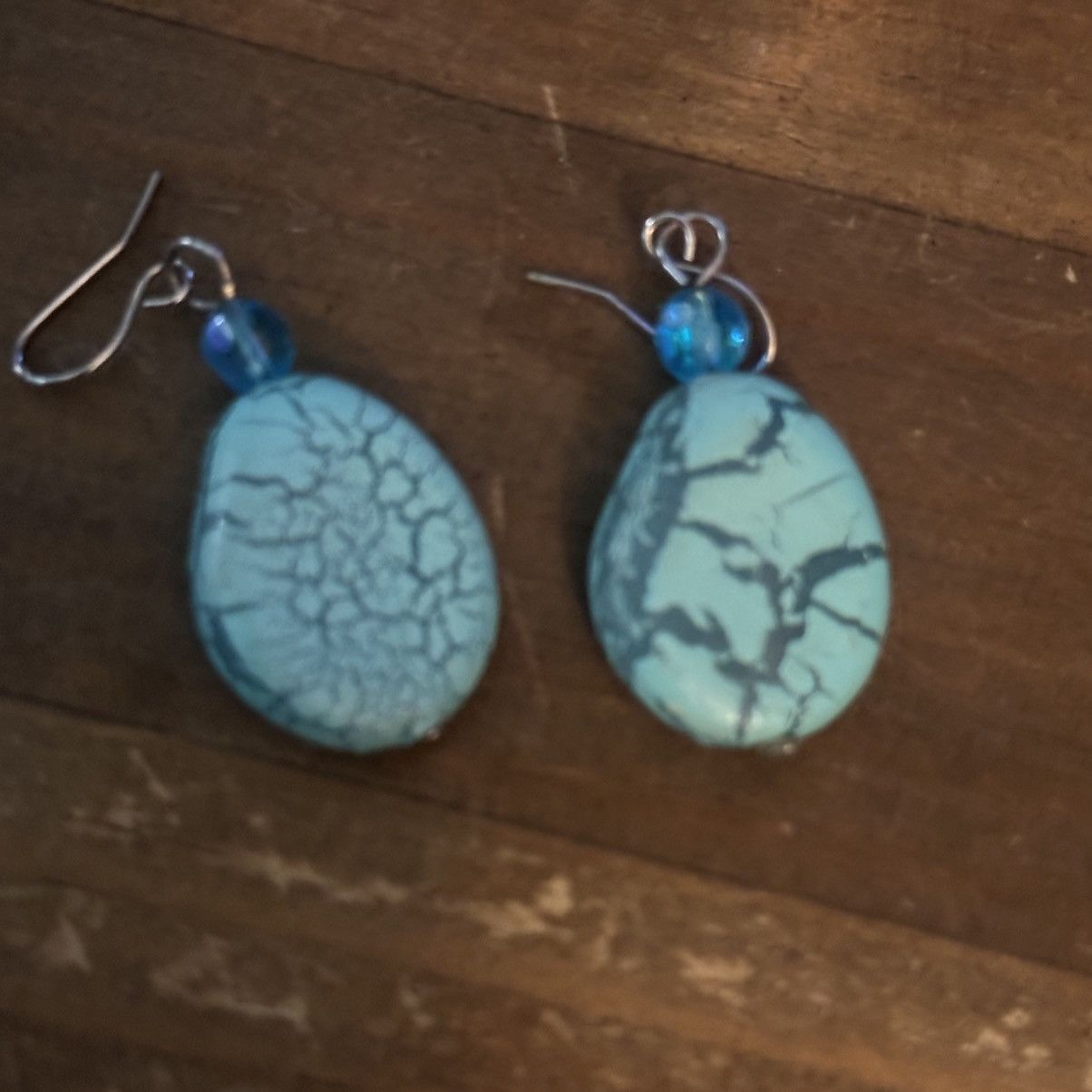 Other Oval turquoise dangle earrings Size ONE SIZE - 4 Thumbnail