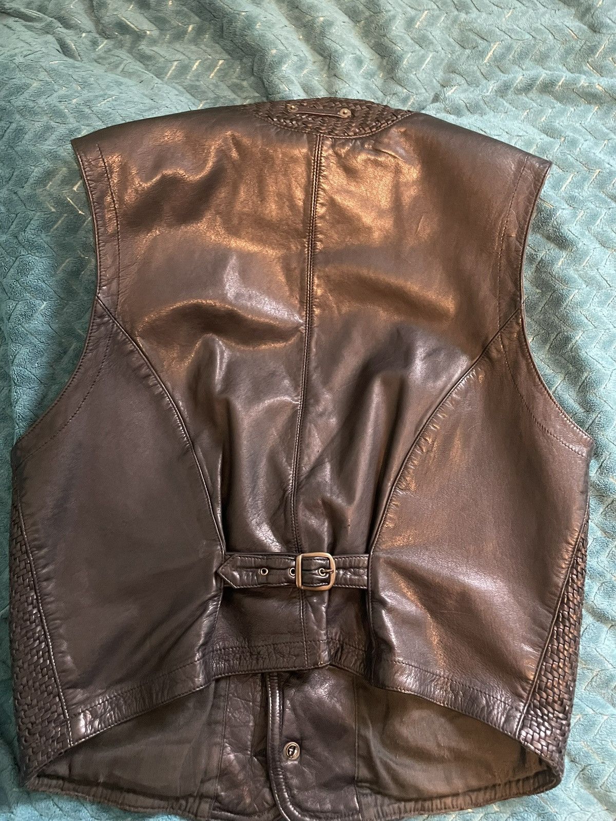 Other black leather italy vest Size 40L - 2 Thumbnail