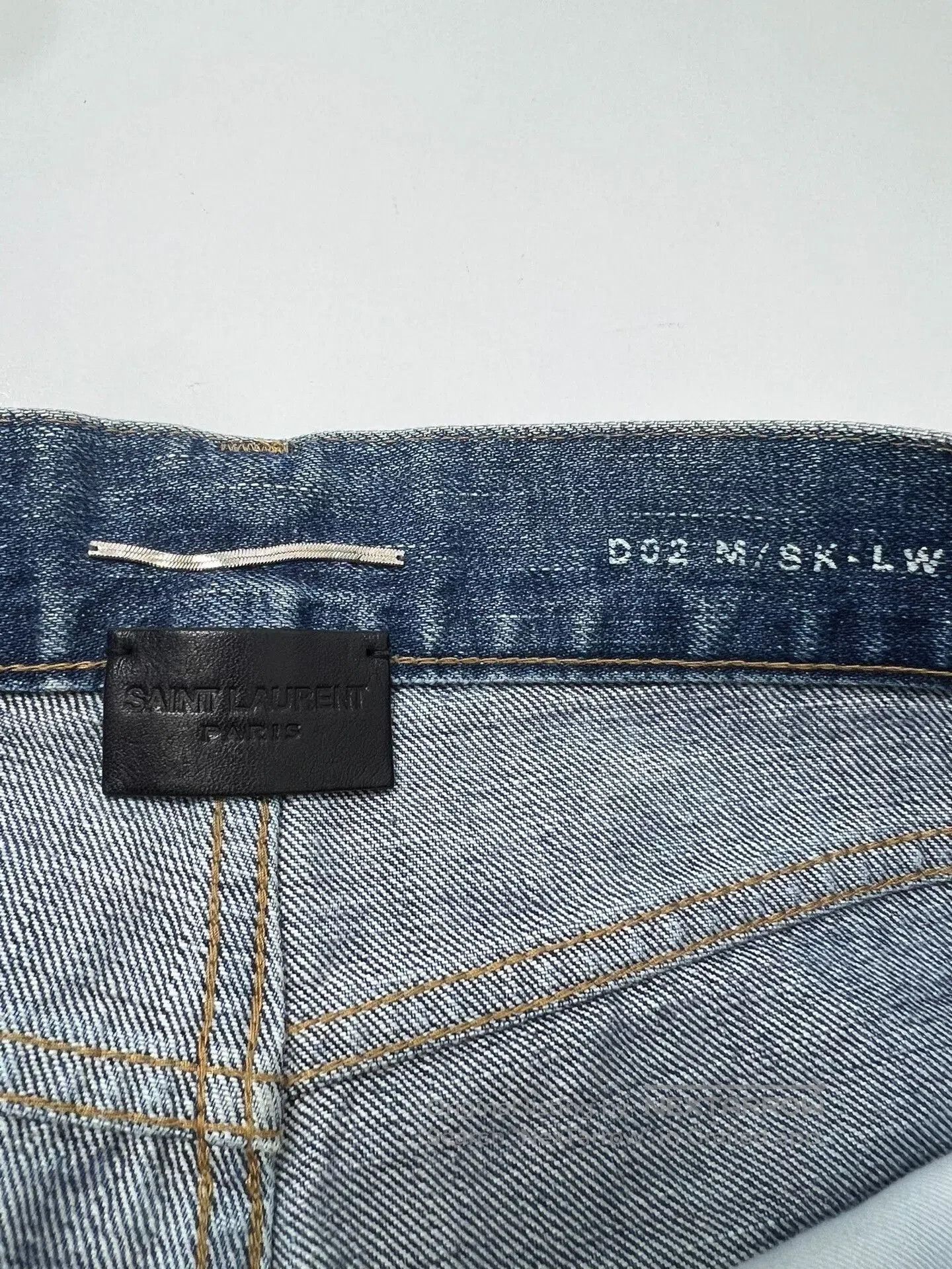 Saint Laurent Paris Saint Laurent Distressed Denim Pants for Men. Size US 27 - 5 Thumbnail