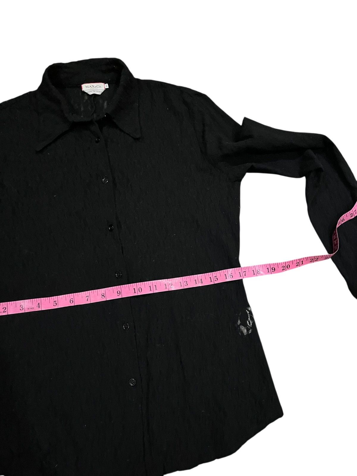 Other MAX&CO SHIRT BUTTON UP BLACK Size M / US 6-8 / IT 42-44 - 16 Thumbnail