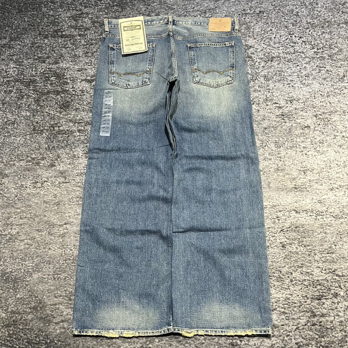 American Eagle Outfitters Vintage Y2K American Eagle Blue Faded Baggy Wide Leg Jeans Size US 38 / EU 54 - 1 Thumbnail