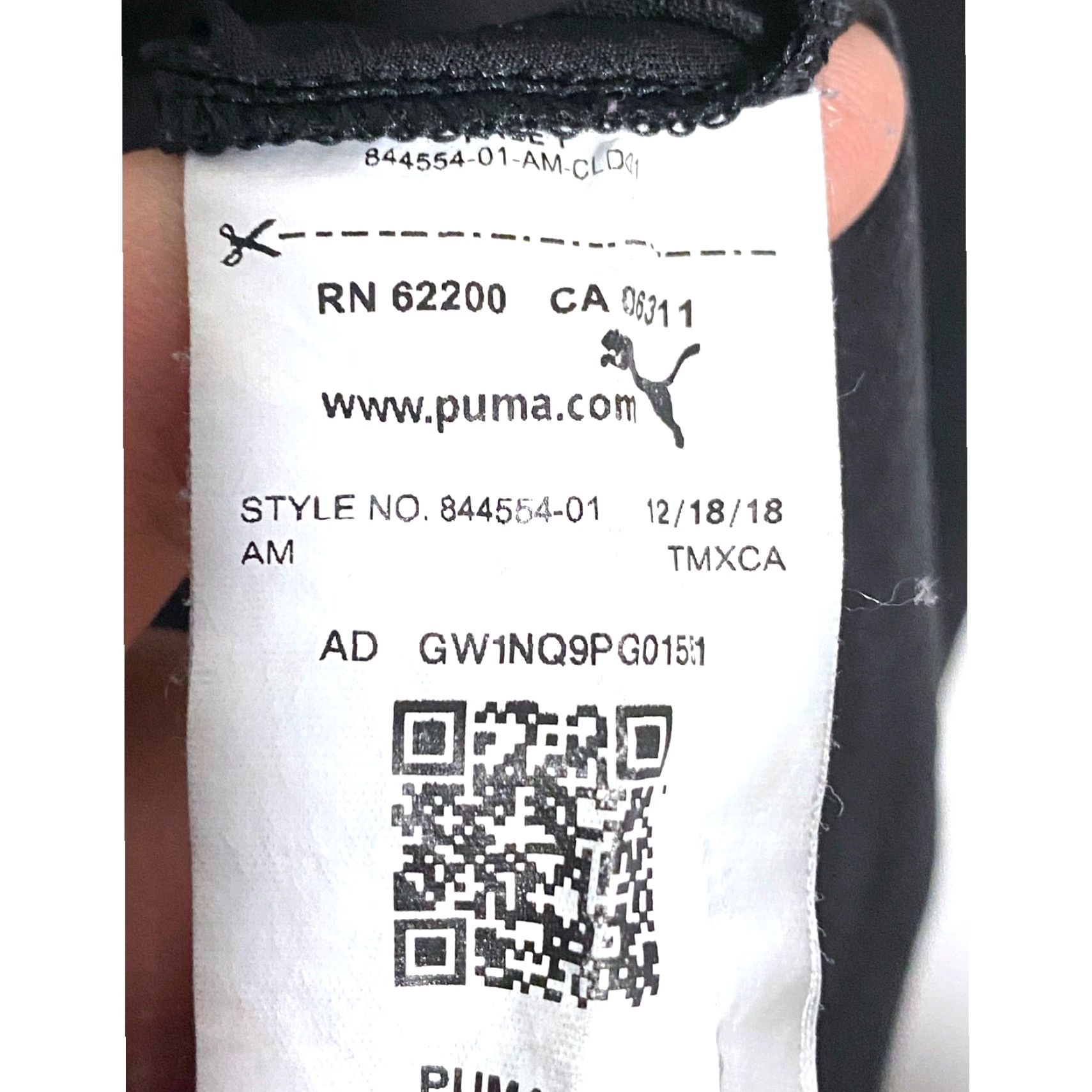 Puma Puma Logo Black V Neck Shirt Womens S Athletic Athleisure Casual Activewear Sports Shirt V-Neck Short Sleeve Size S / US 4 / IT 40 - 5 Thumbnail