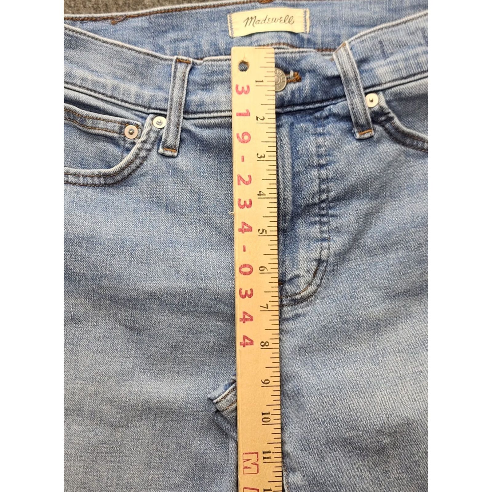 Madewell Madewell Mid Rise Perfect Vintage Jeans Womens 25x27 Regular Fit Stretch Denim Blue 5-Pocket 90s Bohemian Size 42" / US 20 - 5 Thumbnail