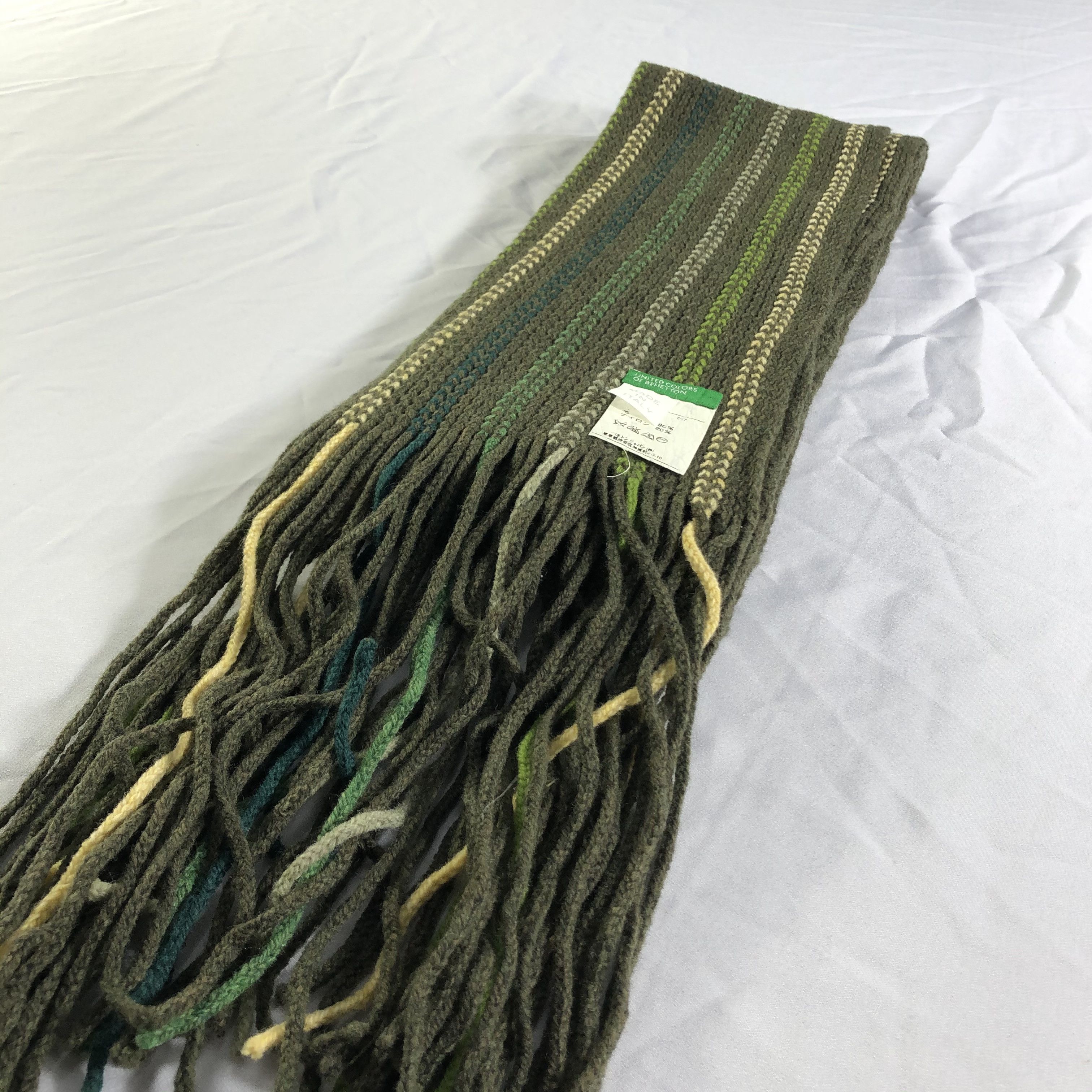 United Colors Of Benetton United Colors Of Benetton Knit Wool Scarf Muffler V2199 Size ONE SIZE - 1 Thumbnail