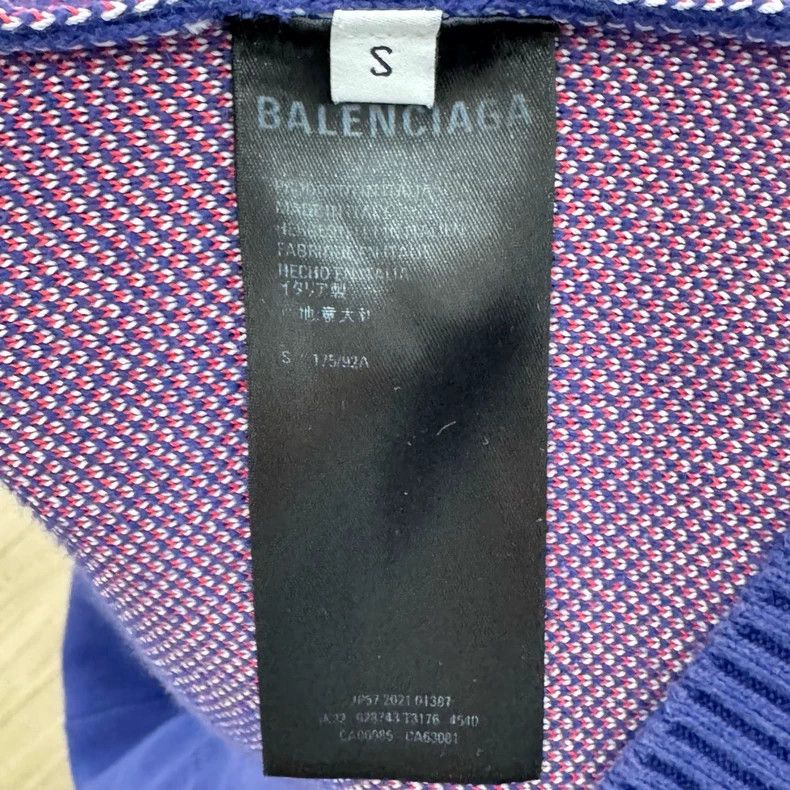 Balenciaga Balenciaga Blue Coke logo sweater Size US S / EU 44-46 / 1 - 4 Thumbnail