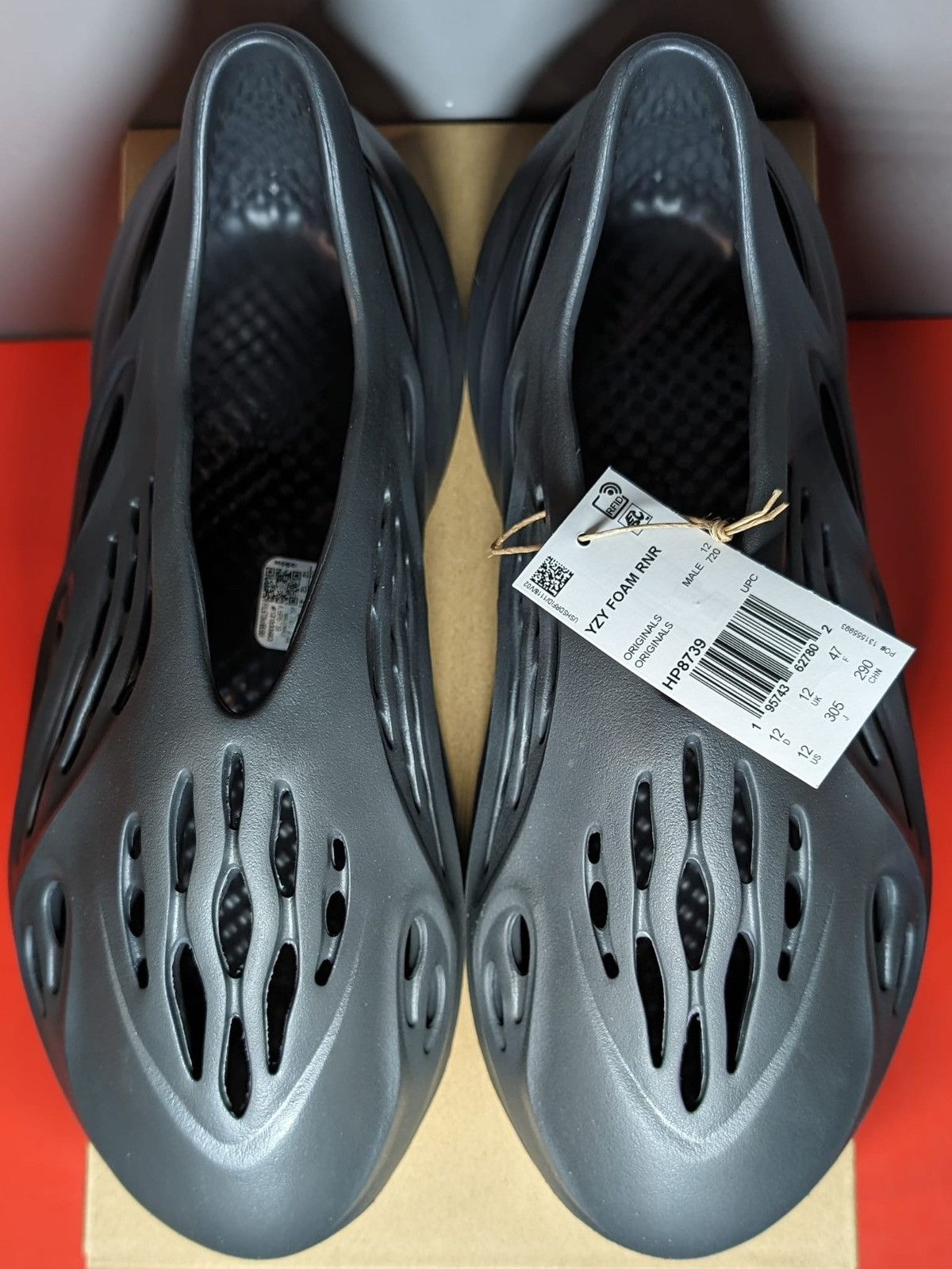 Yeezy Size 12 - Adidas Yeezy Foam Runner Onyx Size US 12 / EU 45 - 2 Thumbnail