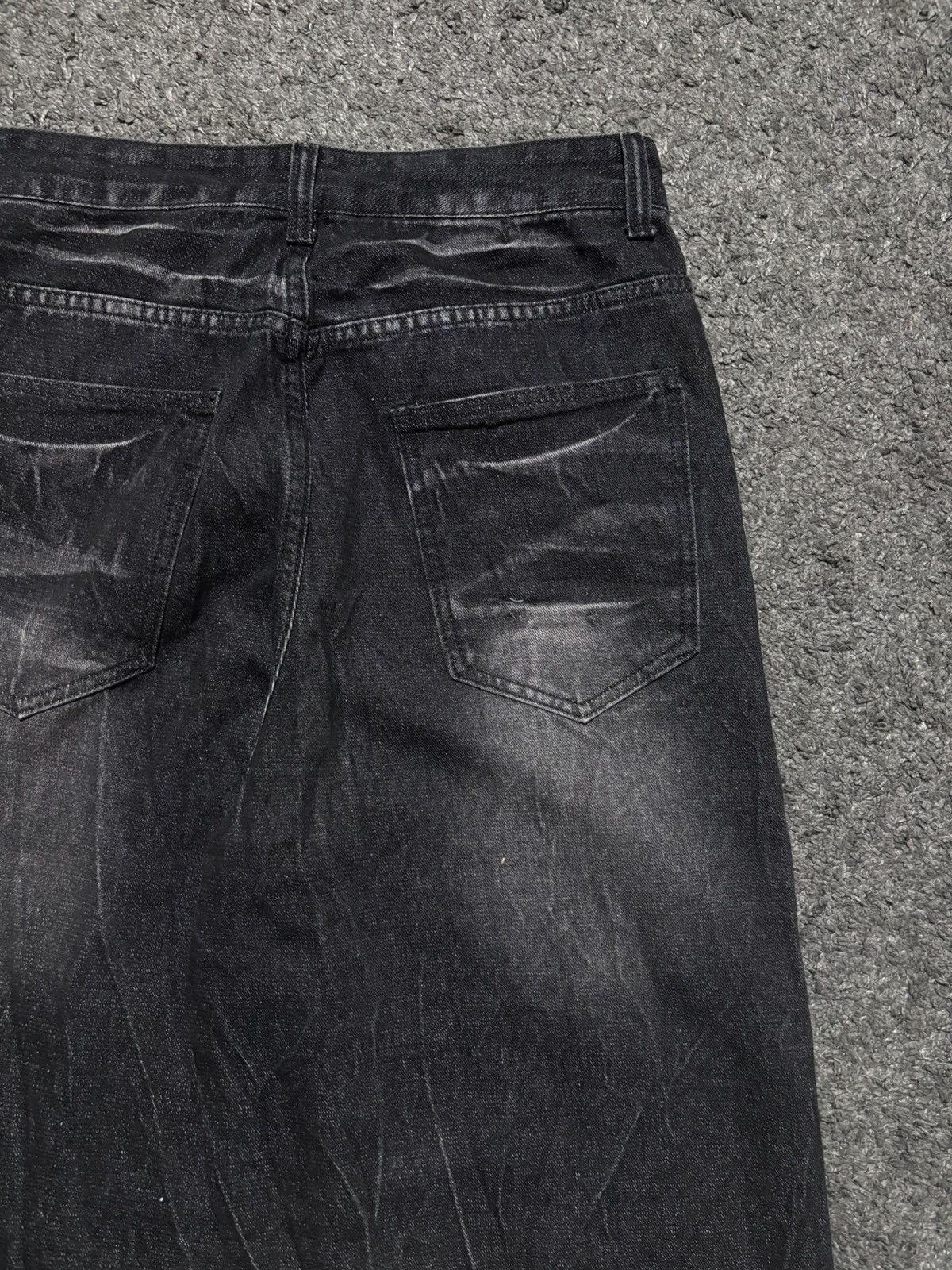 JNCO Vintage very rare wavy gradiant black washed baggy jeans Size US 32 / EU 48 - 17 Thumbnail