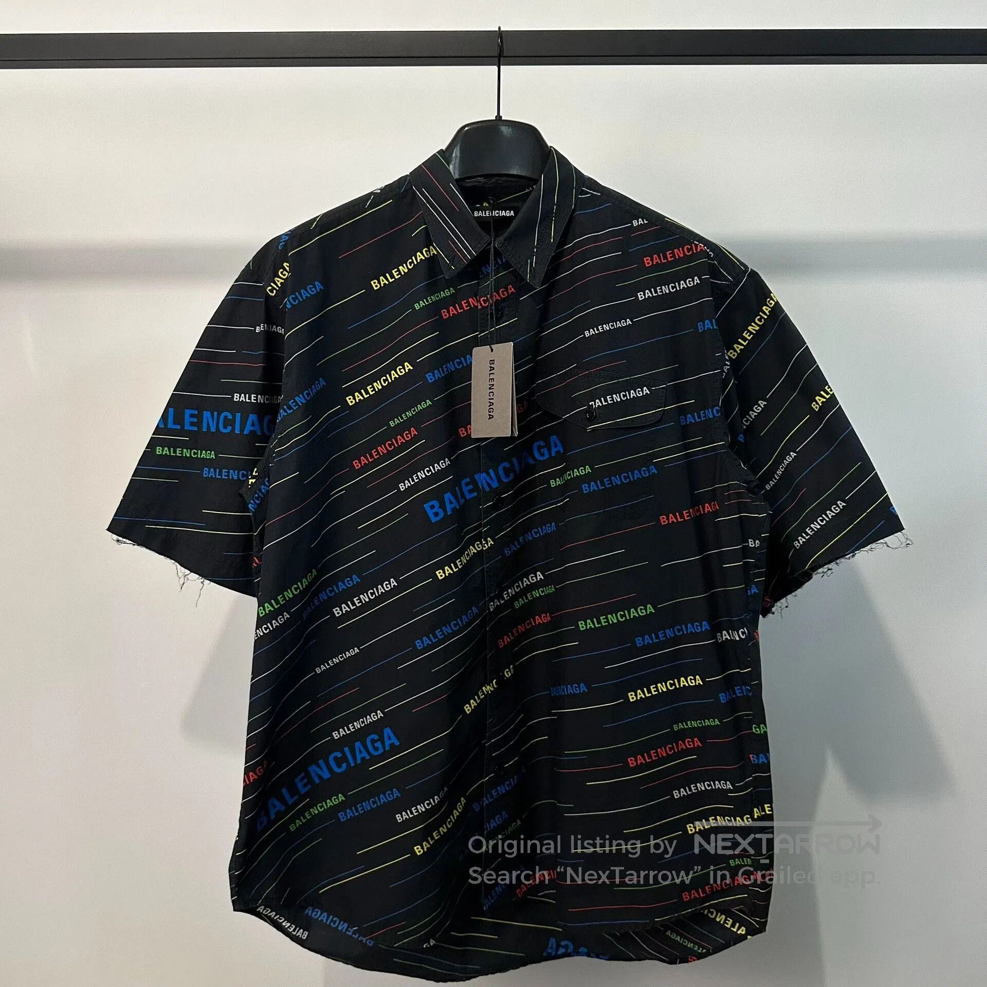 Balenciaga balenciaga colorful short sleeve shirt. Size US M / EU 48-50 / 2 - 1 Thumbnail