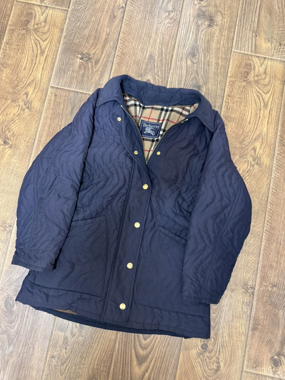 Burberry Burberry Wool jacket Navy vintage Size M / US 6-8 / IT 42-44 - 2 Thumbnail