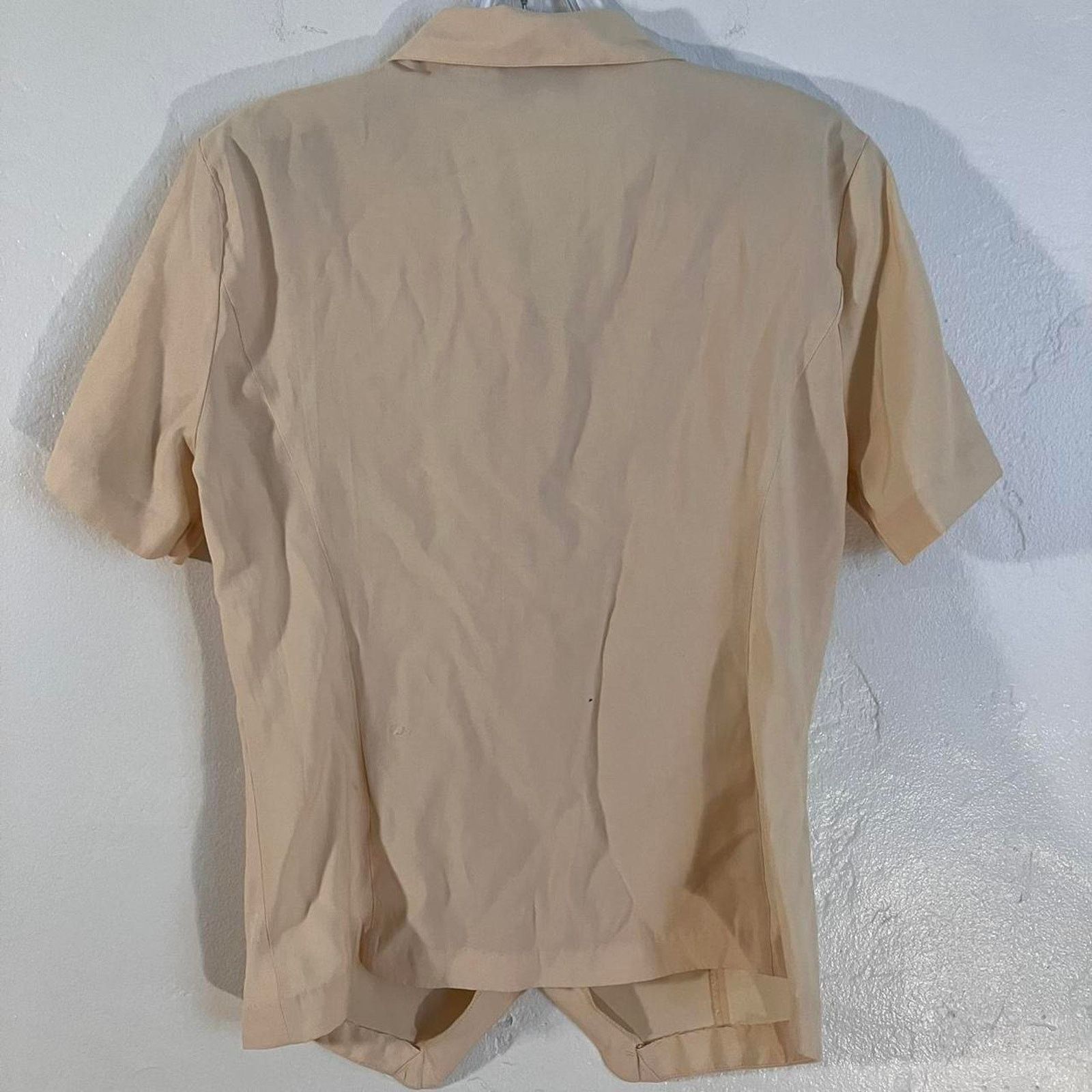Vintage Vintage 90s Westbound Light Yellow Button Up Blouse Size M / US 6-8 / IT 42-44 - 4 Thumbnail