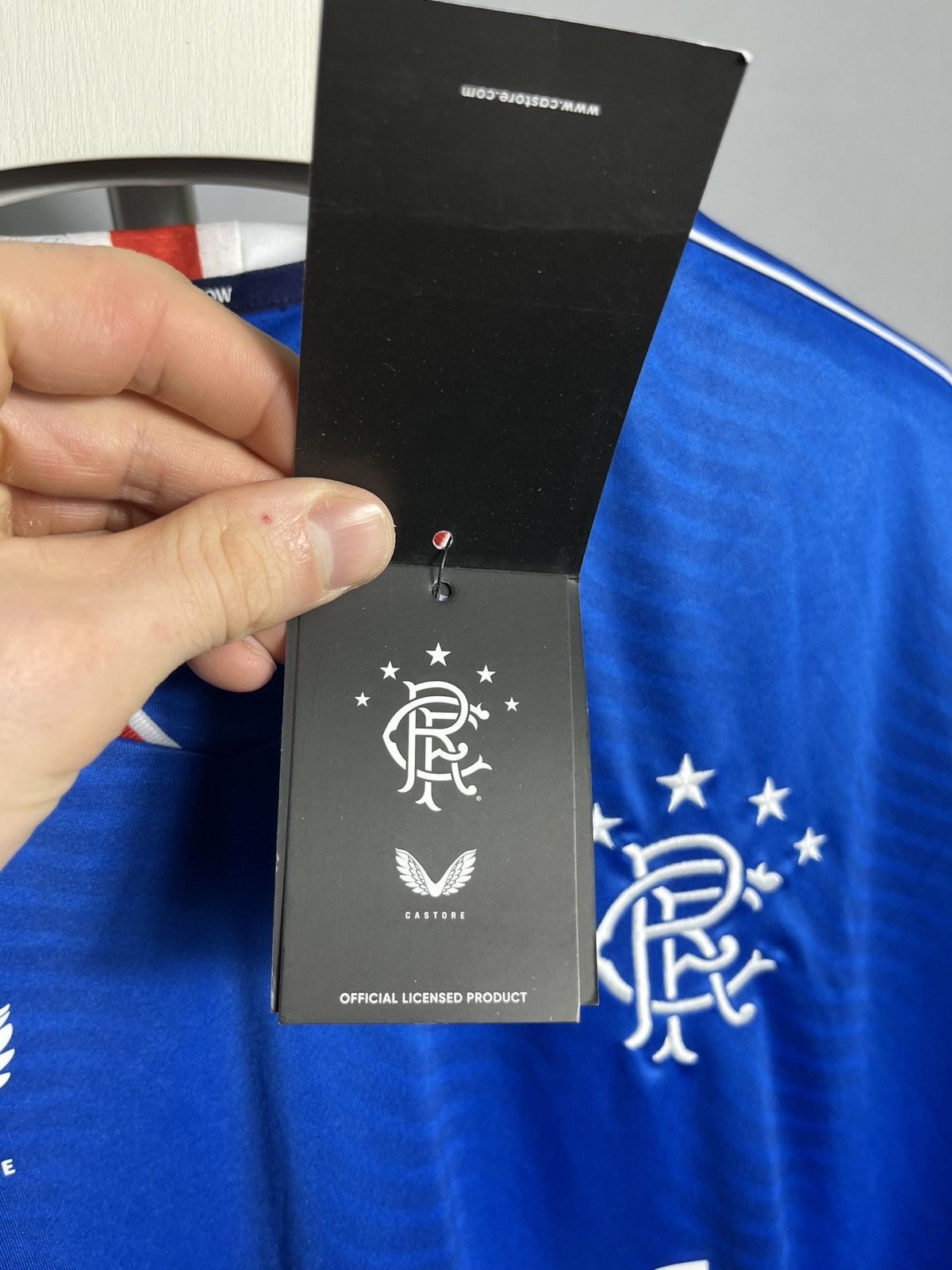 Castore Borna Barisic #31 2020 - 2021 Rangers home shirt mens 4XL Size US XXL / EU 58 / 5 - 5 Thumbnail