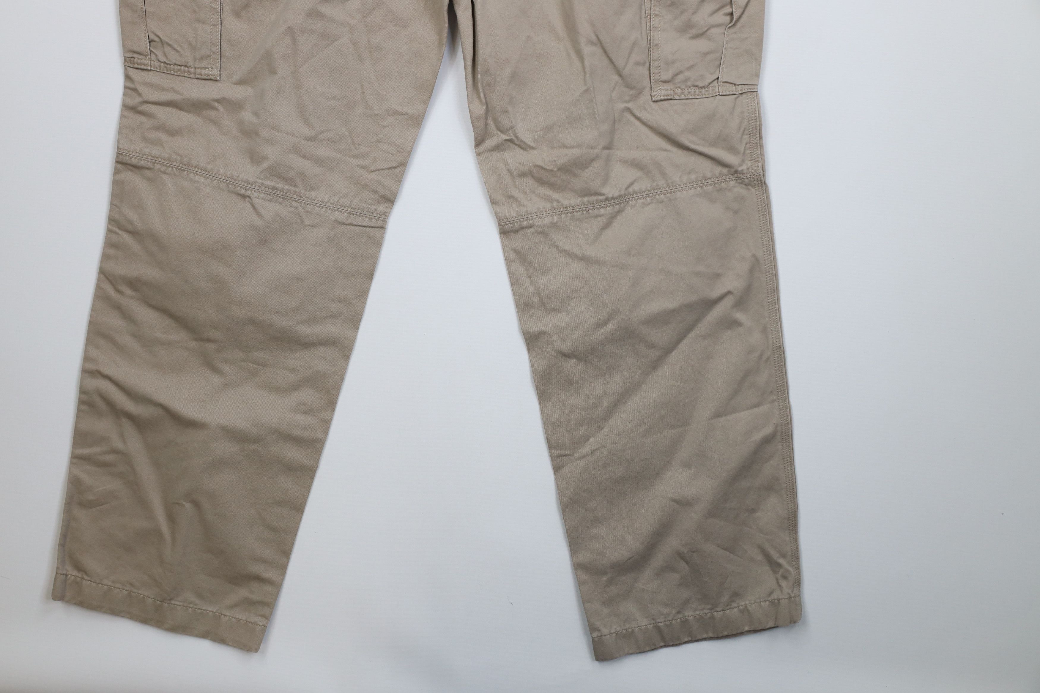 Nautica Vintage 90s Y2K Nautica Wide Leg Cargo Pants Beige Cotton Size US 36 / EU 52 - 15 Thumbnail