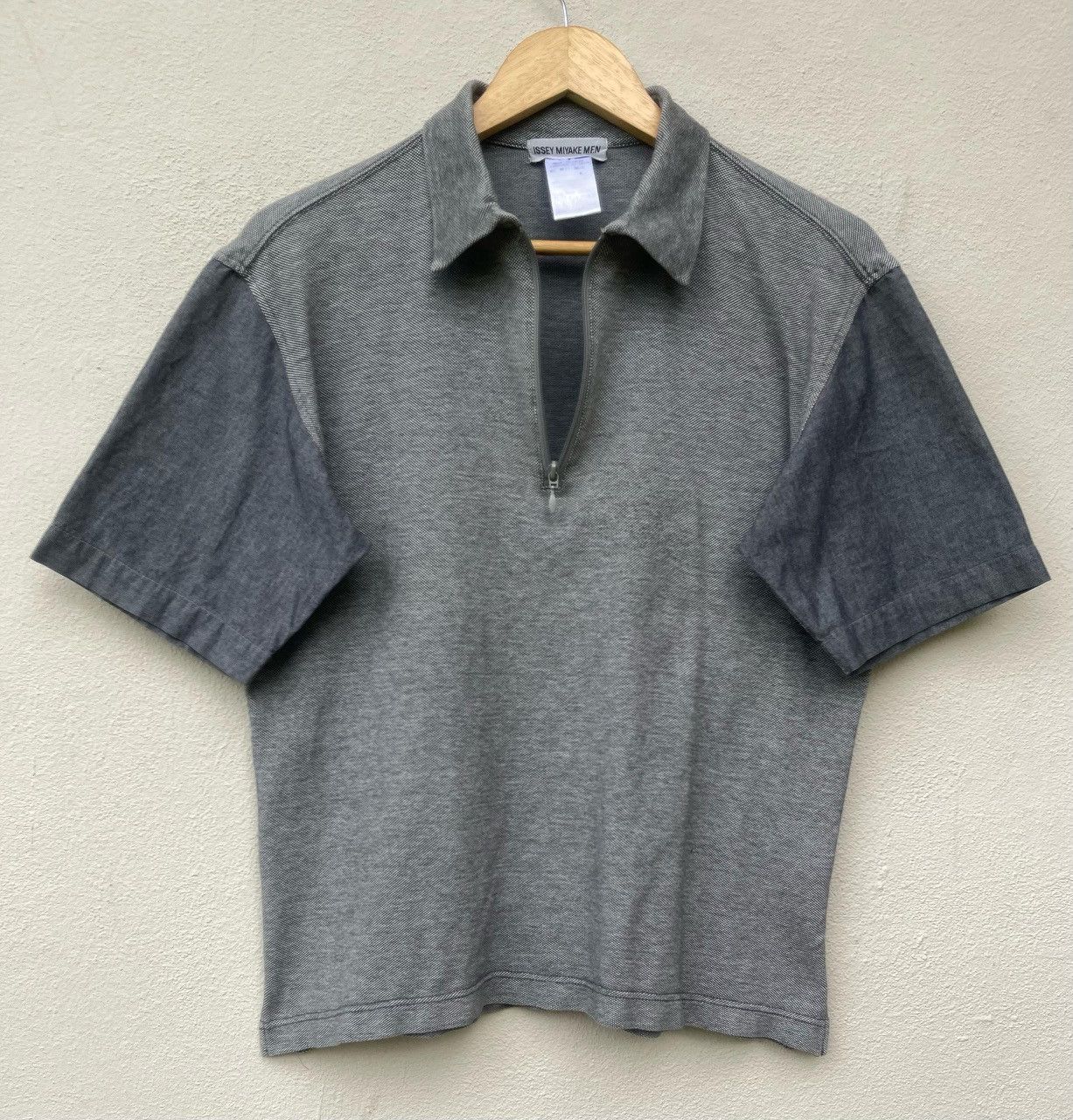 Designer × Issey Miyake × Japanese Brand Issey Miyake Half Zipper Polo Tee Size US M / EU 48-50 / 2 - 1 Thumbnail