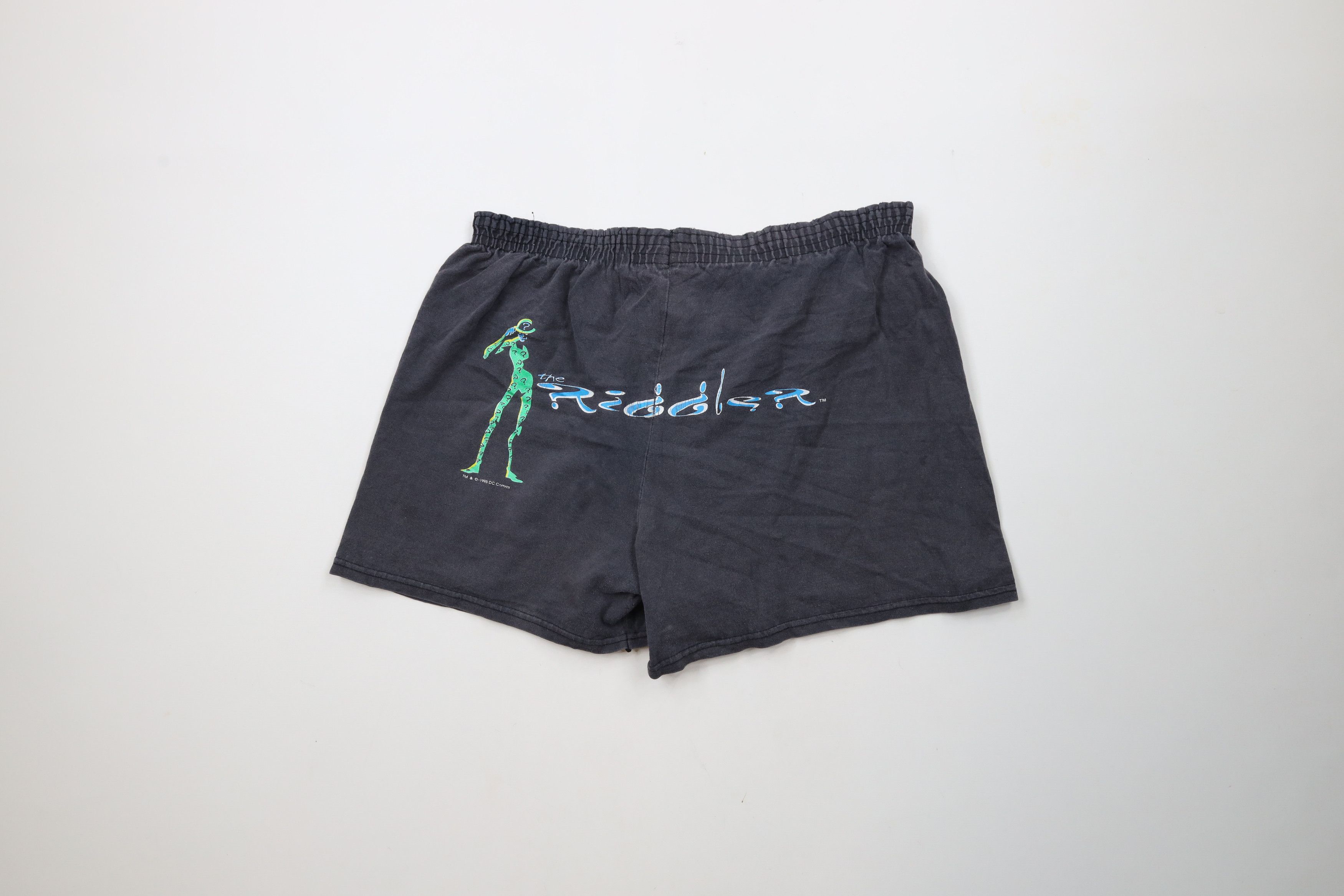 Vintage Vintage 90s Batman The Riddler Spell Out Short Shorts USA Size 30" / US 8 / IT 44 - 10 Thumbnail