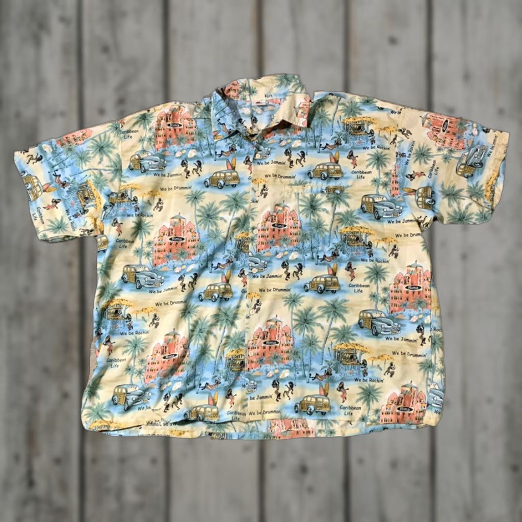 Erima Rima Caribbean Life Mens 2XL Extra Large Hawaiian Shirt Size US XXL / EU 58 / 5 - 1 Thumbnail