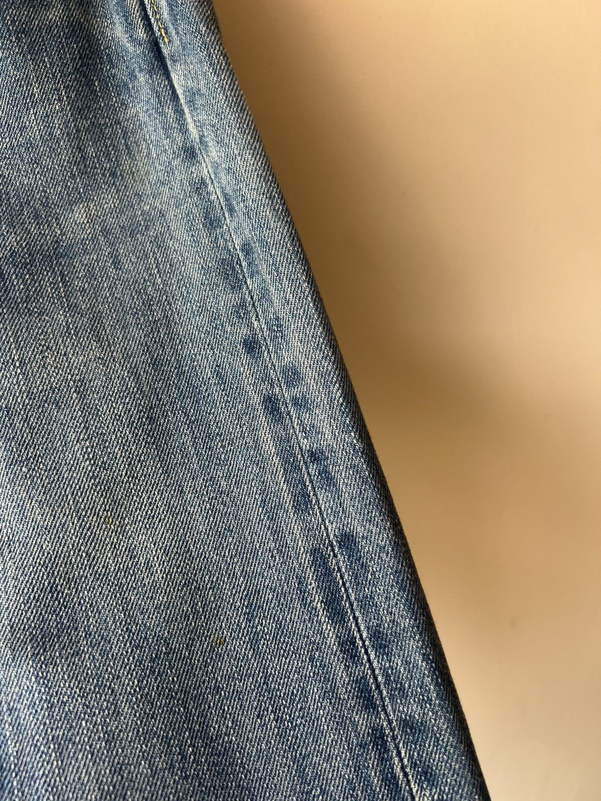 Chimala Chimala Japan Distressed Faded Denim Selvedge Jeans Size US 31 - 18 Thumbnail