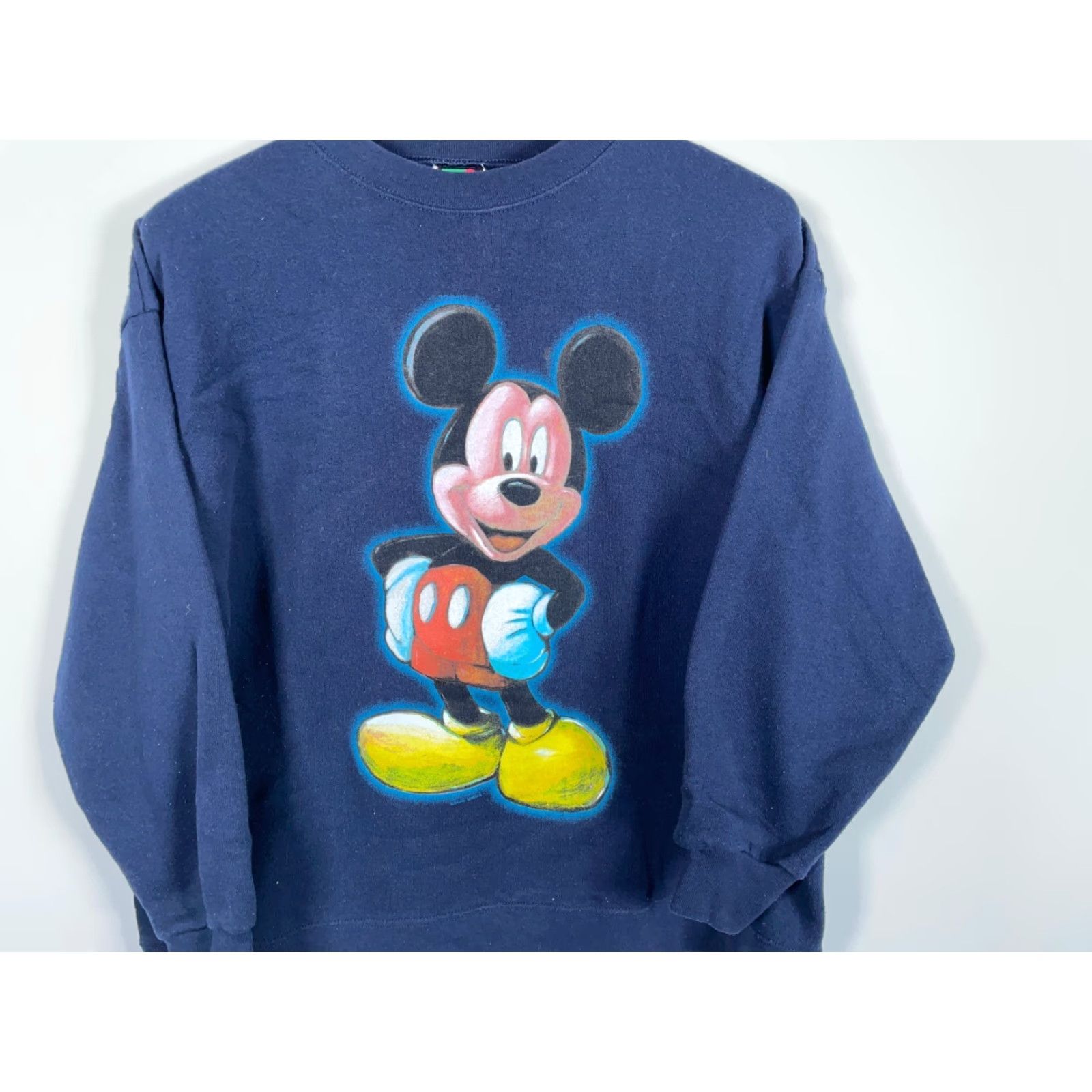 Mickey Unlimited VINTAGE Mickey Unlimited Sweatshirt Men 90s Mickey Mouse Crewneck Dark Blue Graphic Print Pullover Size US M / EU 48-50 / 2 - 4 Thumbnail