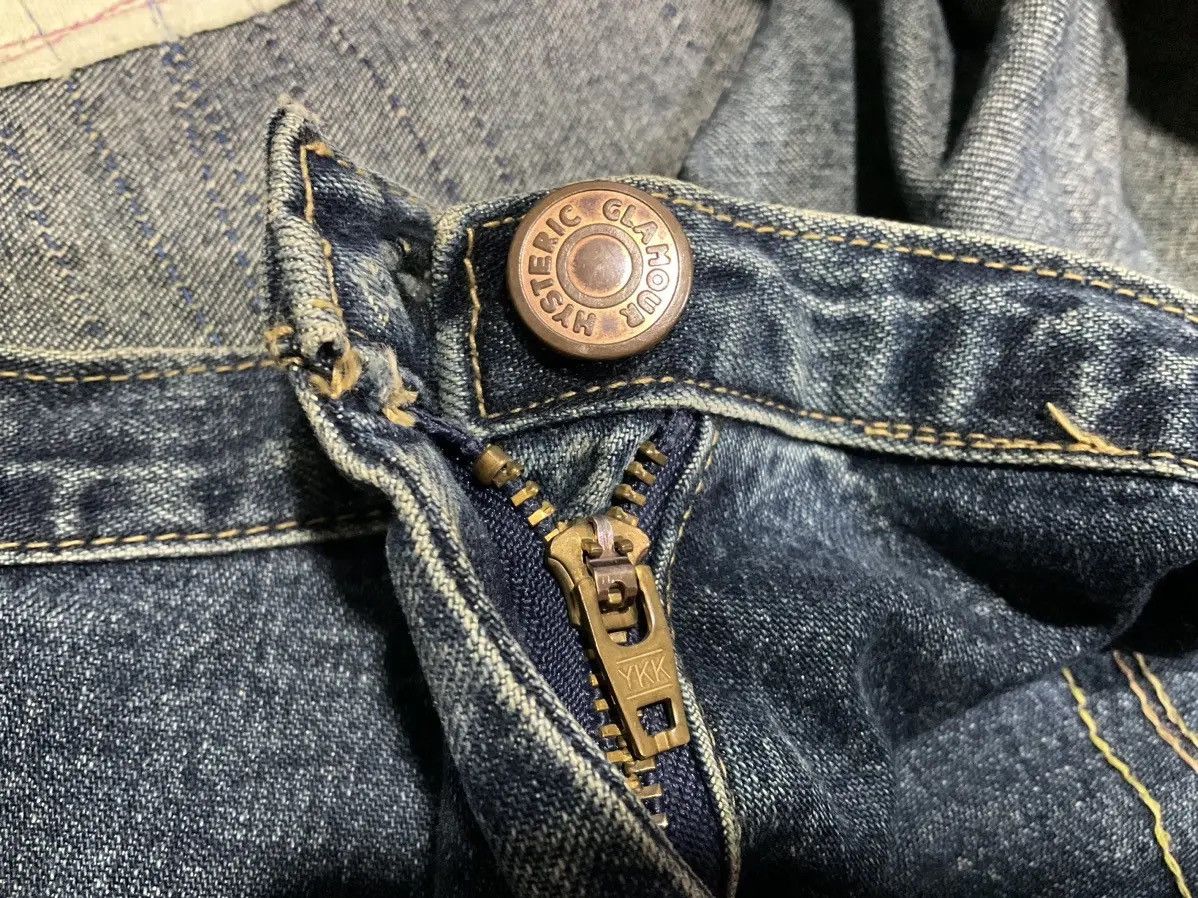 Hysteric Glamour × If Six Was Nine × Japanese Brand ♟️ Sick Y2K Hysteric Glamour Denim Skirt Patchwork Size 29" - 12 Thumbnail