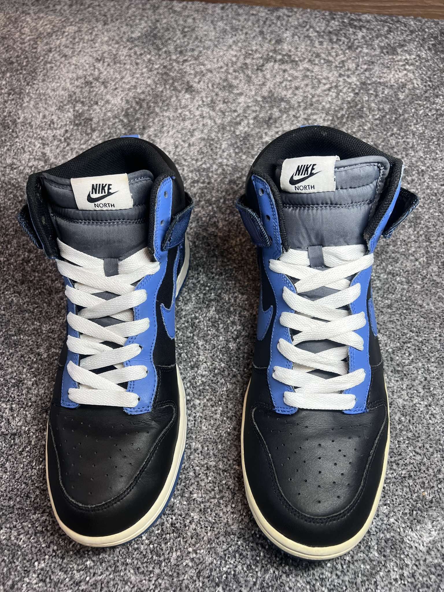 Nike × Vintage Nike SB 2009 Dunk High North black varsity blue flint Size US 10.5 / EU 43-44 - 2 Thumbnail