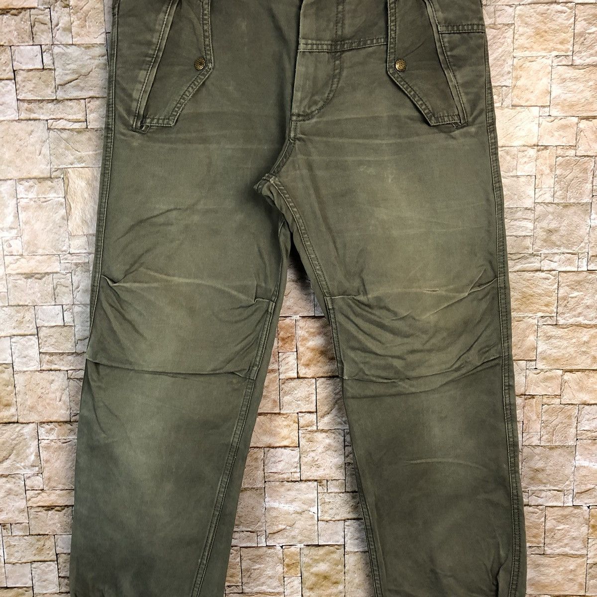 Diesel Diesel Green Cargo Multipocket Pants #A353 Size US 31 - 6 Thumbnail