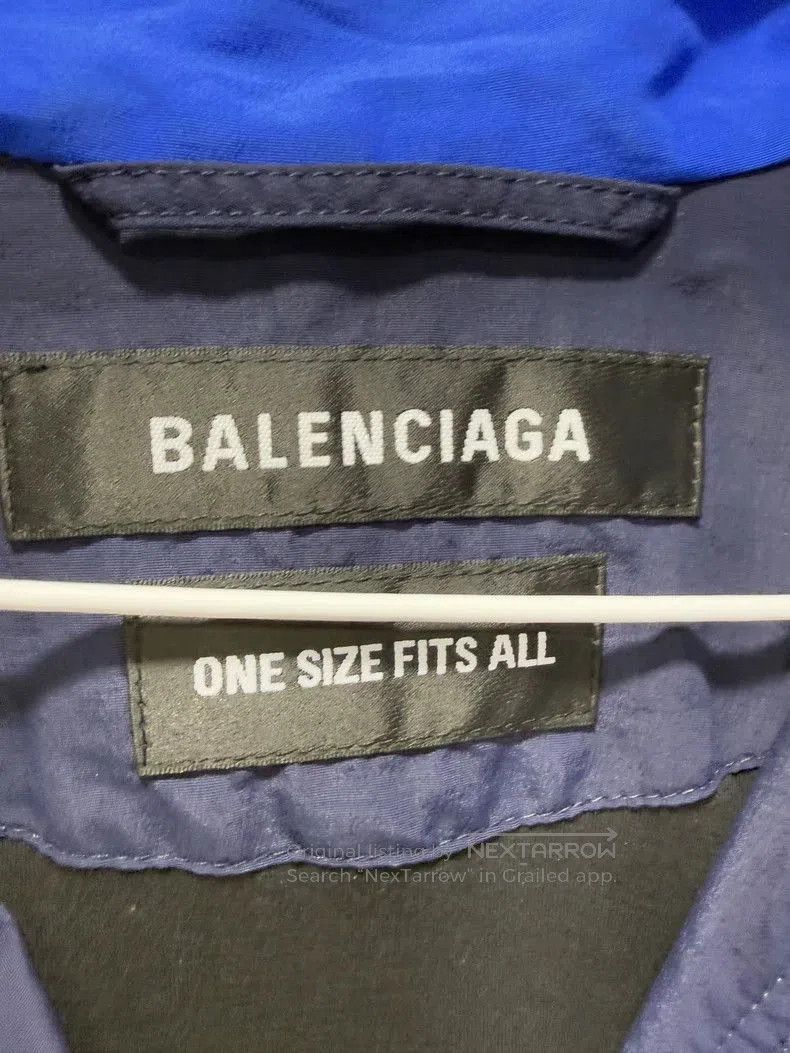Balenciaga Balenciaga White Blue School Jacket. Size US XXS / EU 40 - 4 Thumbnail
