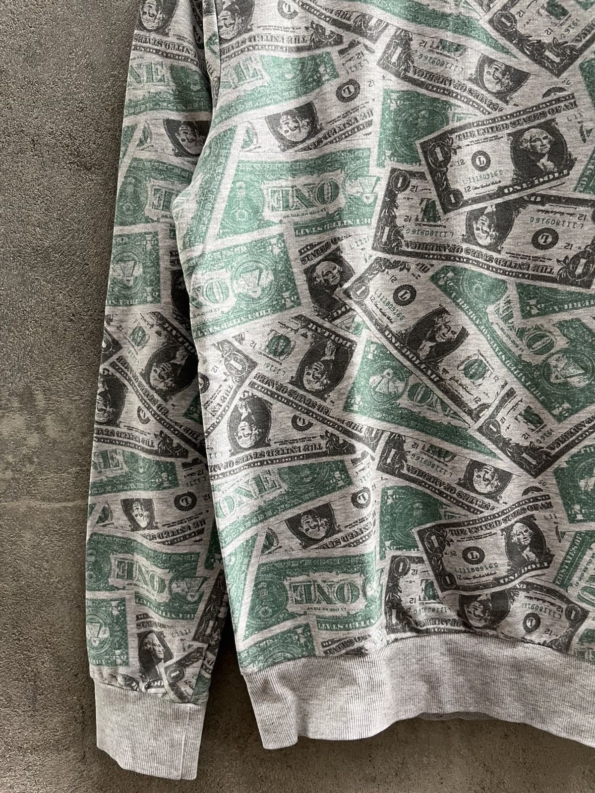 Hysteric Glamour × If Six Was Nine × Le Grande Bleu (L.G.B.) 💸Dollar Bill Allover Print Sweatshirt💸– 90s Money Crewneck Size US M / EU 48-50 / 2 - 4 Thumbnail