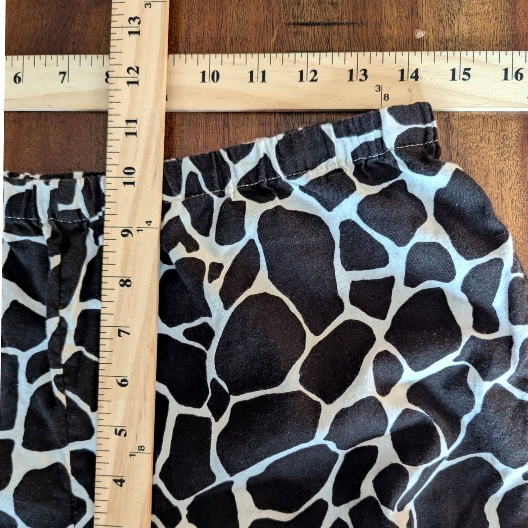 Ann Taylor Ann Taylor Pajama Pants Womens M Black White Giraffe Print Cotton Lounge Size 32" / US 10 / IT 46 - 6 Thumbnail