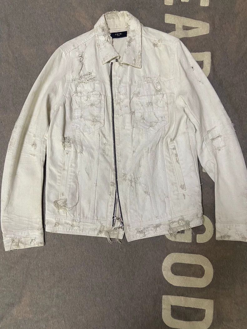 Amiri Amiri 15 white oily jacket-2506 Size US S / EU 44-46 / 1 - 2 Thumbnail