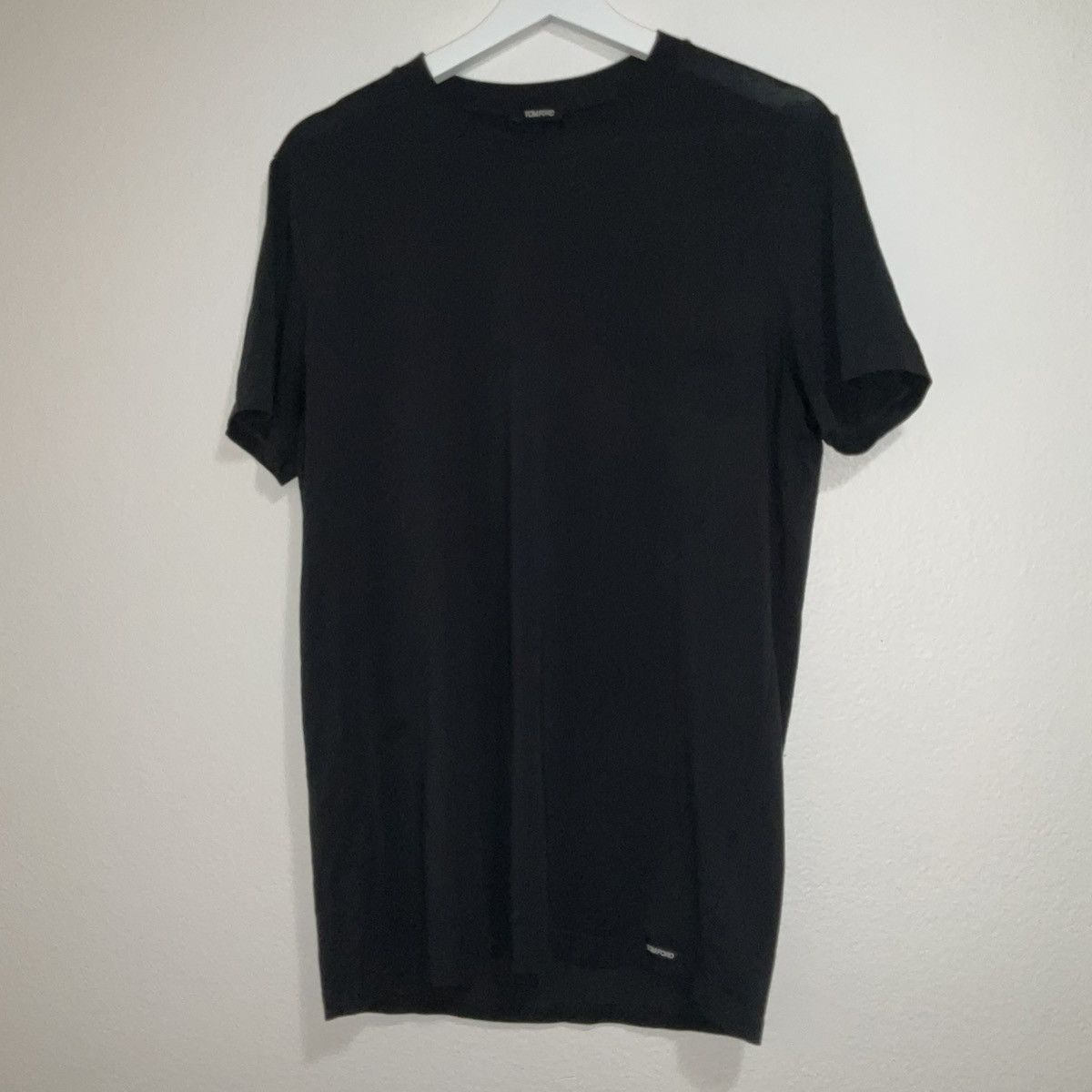 Tom Ford Tom Ford Black Cotton blend T-shirt Size US S / EU 44-46 / 1 - 1 Thumbnail