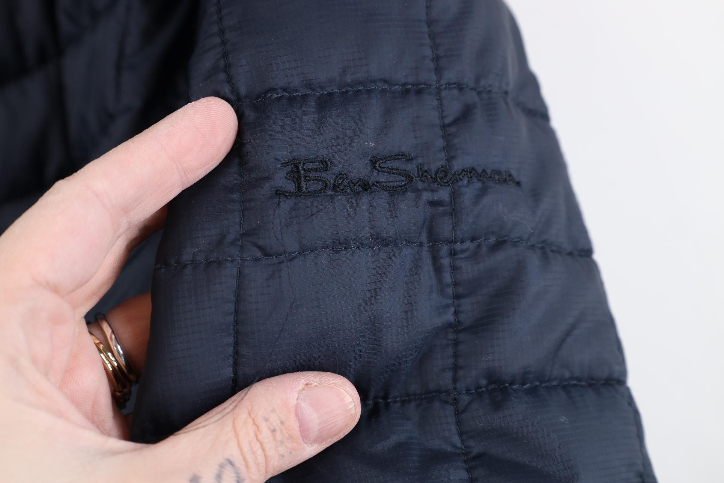 Ben Sherman Ben Sherman Quilted Full Zip Puffer Jacket Navy Blue Size US XL / EU 56 / 4 - 4 Thumbnail