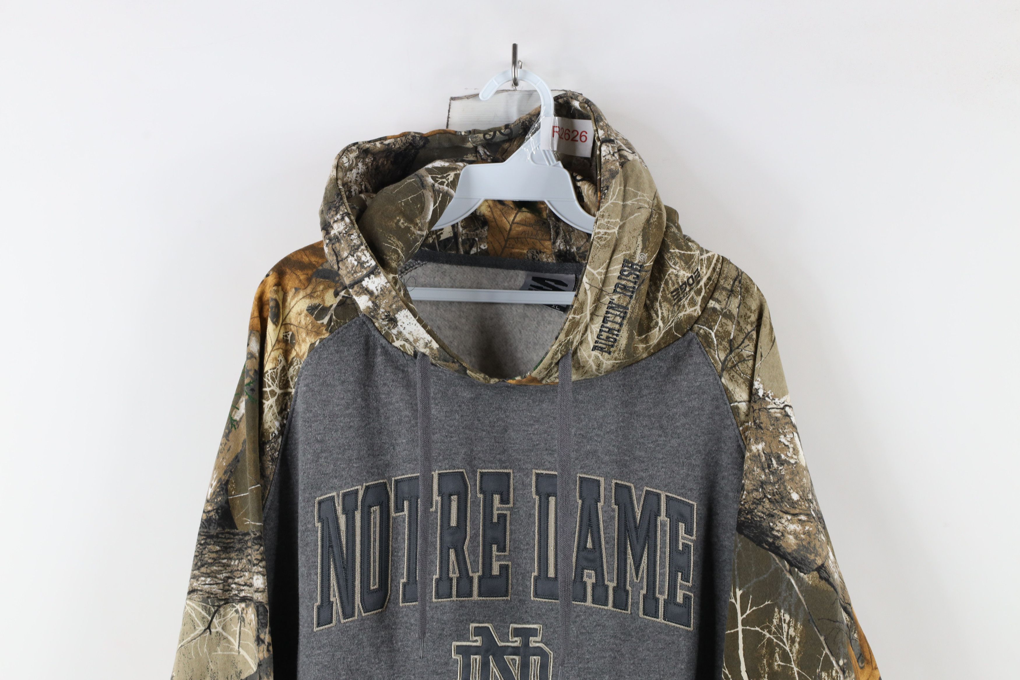 Vintage Vintage Camouflage Notre Dame University Hoodie Sweatshirt Size US XL / EU 56 / 4 - 2 Thumbnail