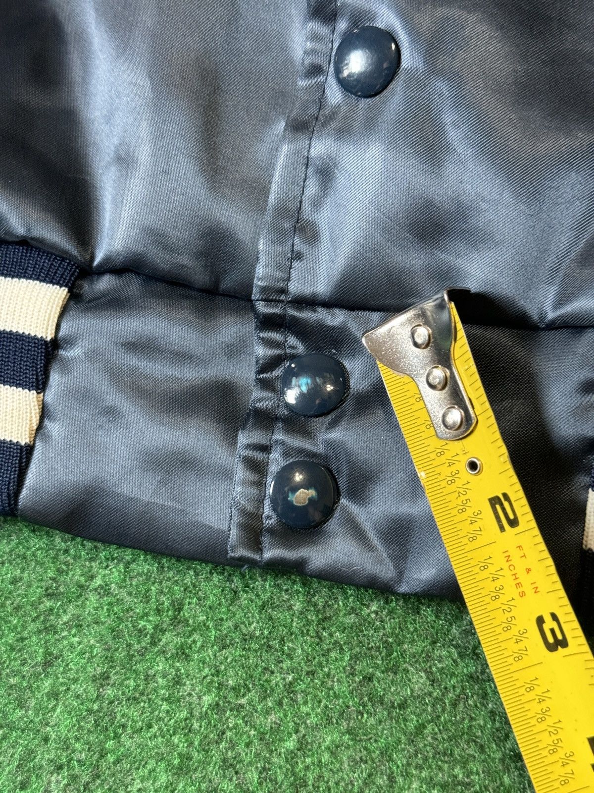 Swingster × Vintage Vtg 80s US Navy United States Military Satin Bomber Jacket Size US M / EU 48-50 / 2 - 9 Thumbnail