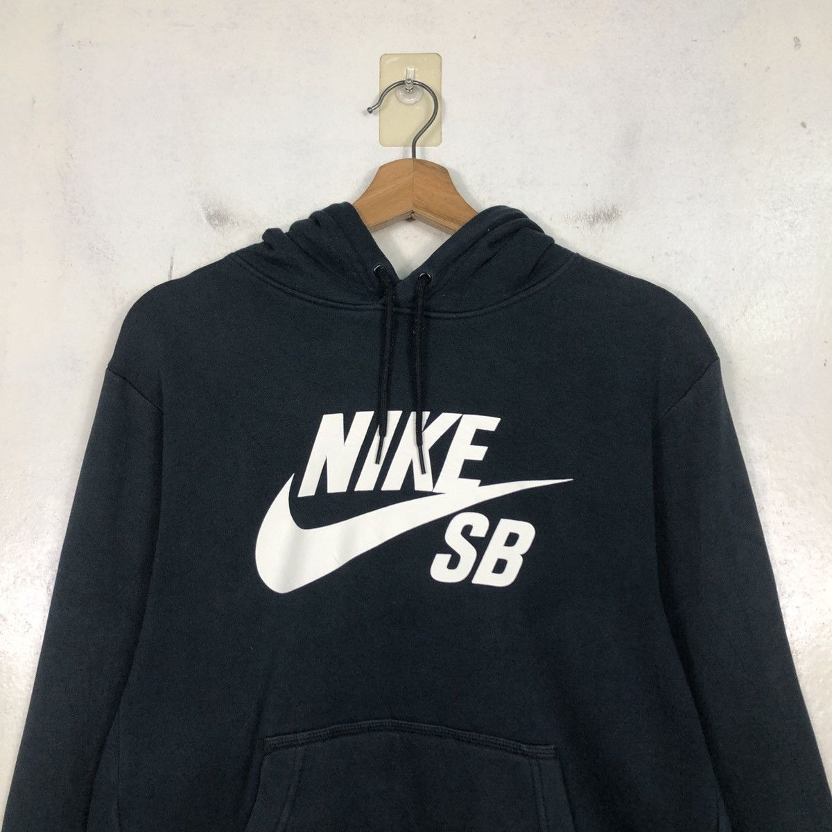 Nike 📌Rich Black Hoodie Pull Over Nike SB Big Swoosh Size US M / EU 48-50 / 2 - 15 Thumbnail