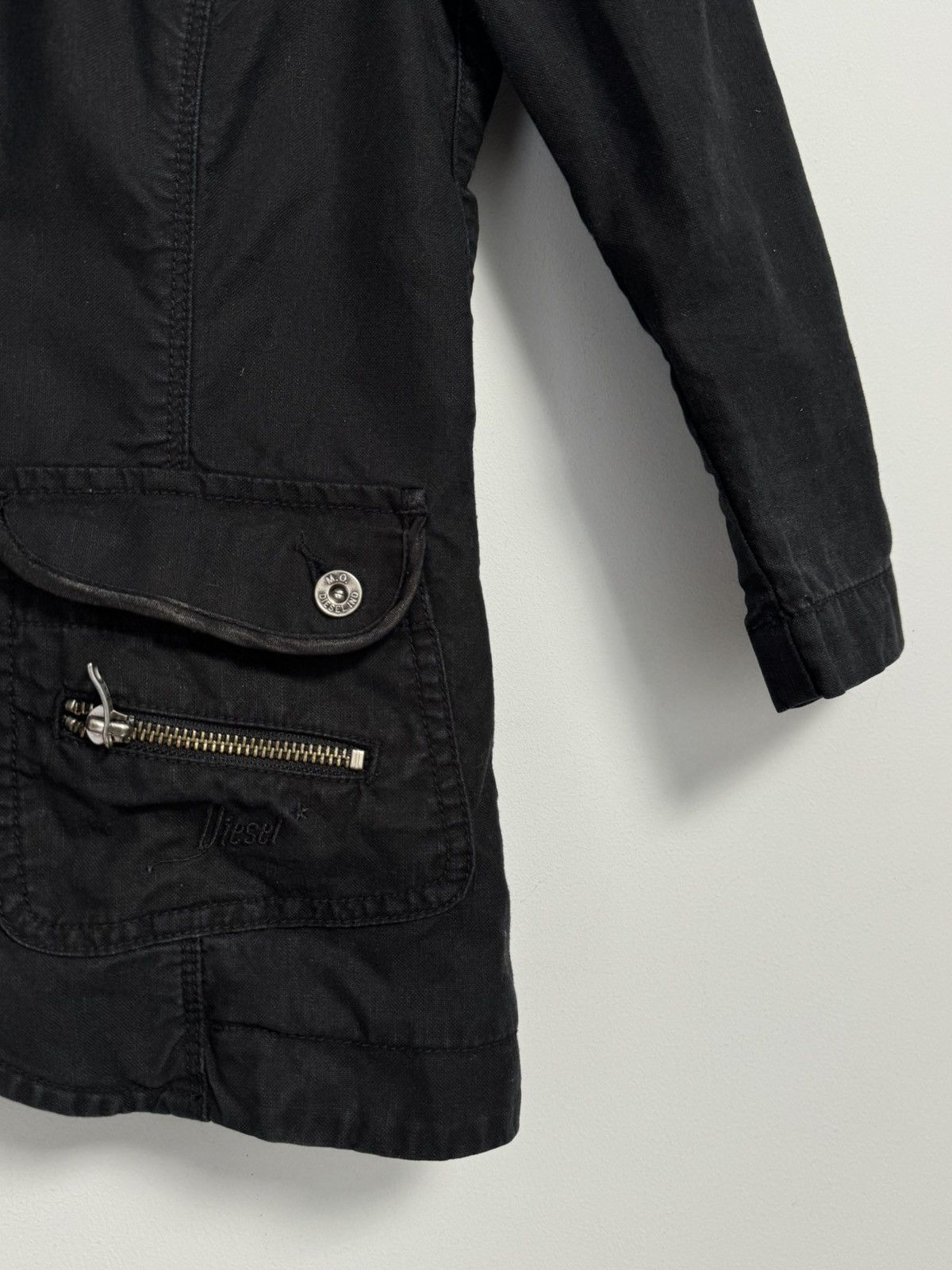 Diesel Diesel Vintage Y2K Hemp Cotton Military Deconstructed Jacket Size M / US 6-8 / IT 42-44 - 5 Thumbnail