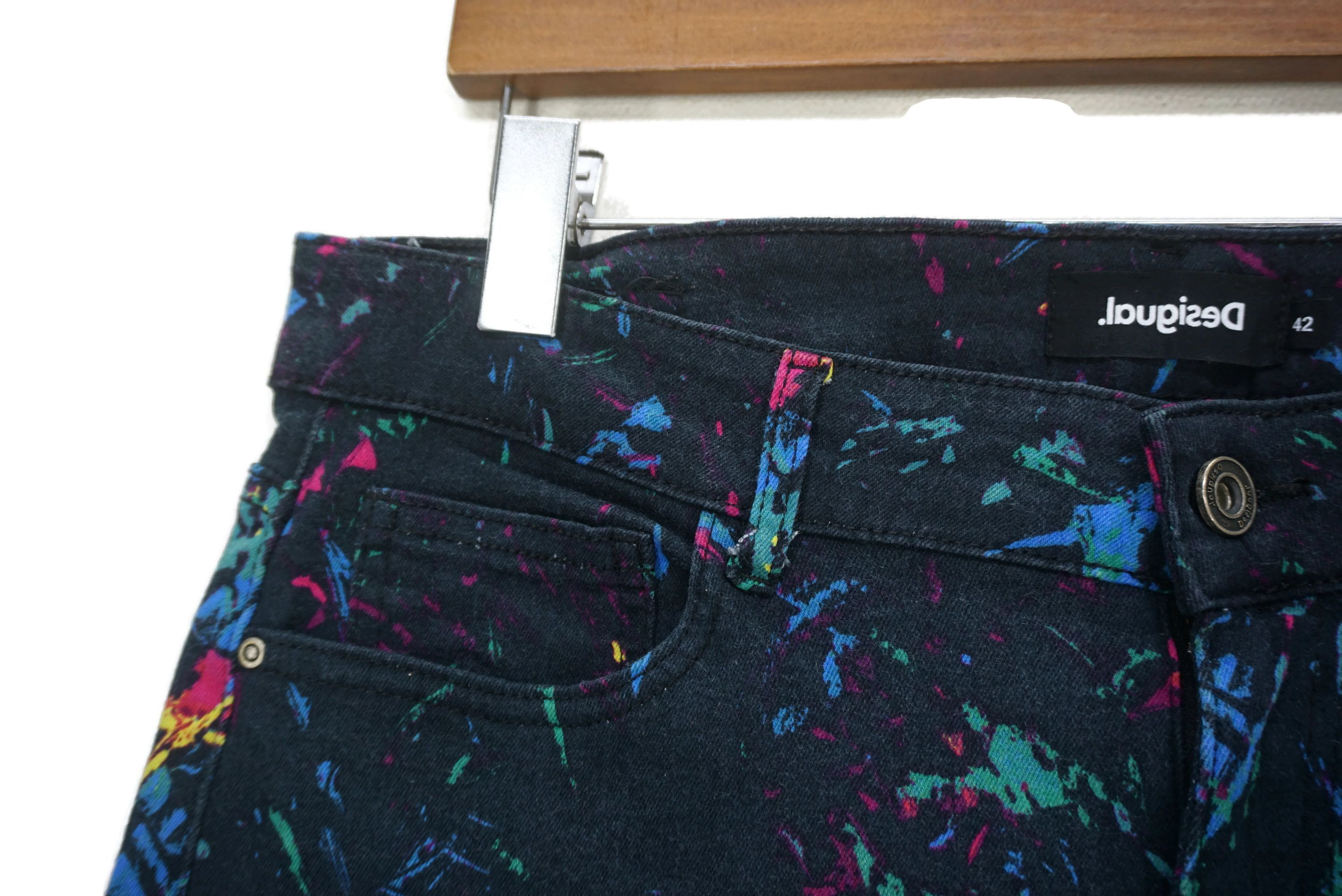Desigual Paint Splashed Pants fit W32xL26.5 Desigual Cropped Jorts Size 32" / US 10 / IT 46 - 4 Thumbnail