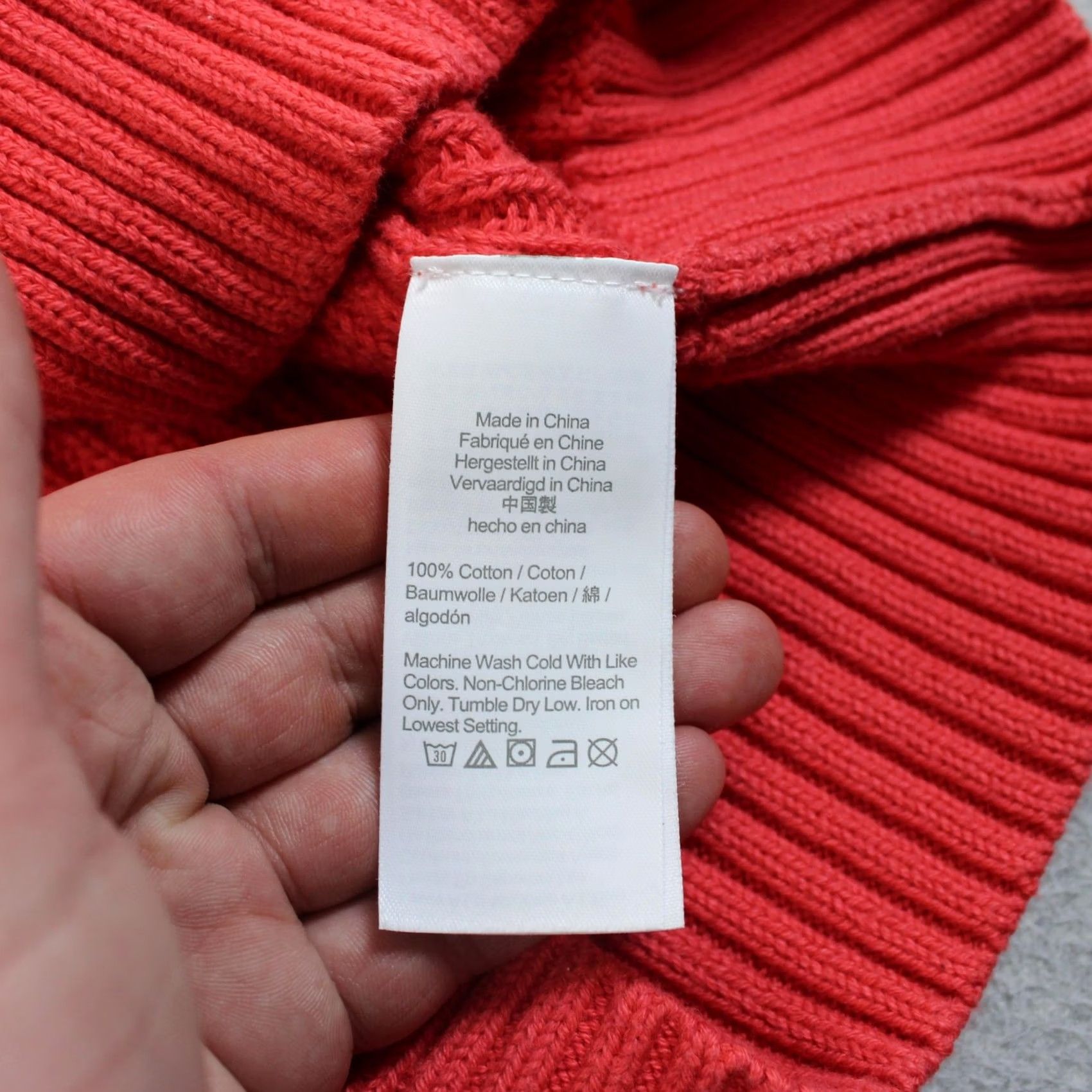 J.Crew J.CREW Womens Regular S Red Chunky Knit Pullover Sweater Size S / US 4 / IT 40 - 4 Thumbnail