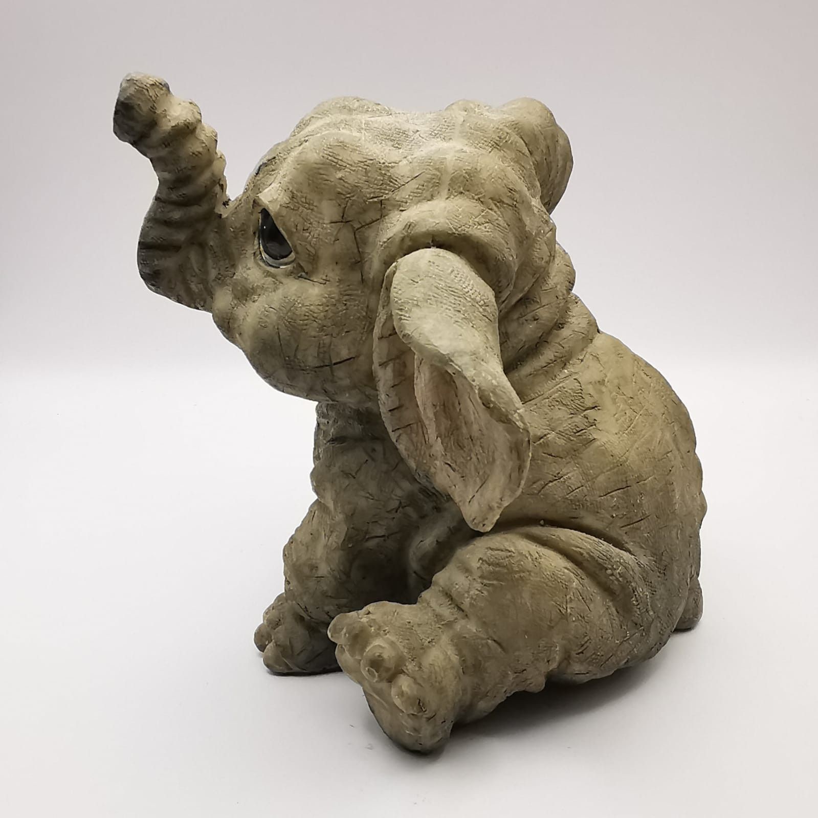 Vintage 80s Vintage Rare Elephant Figurine Fine Handmade 375g Size ONE SIZE - 3 Thumbnail