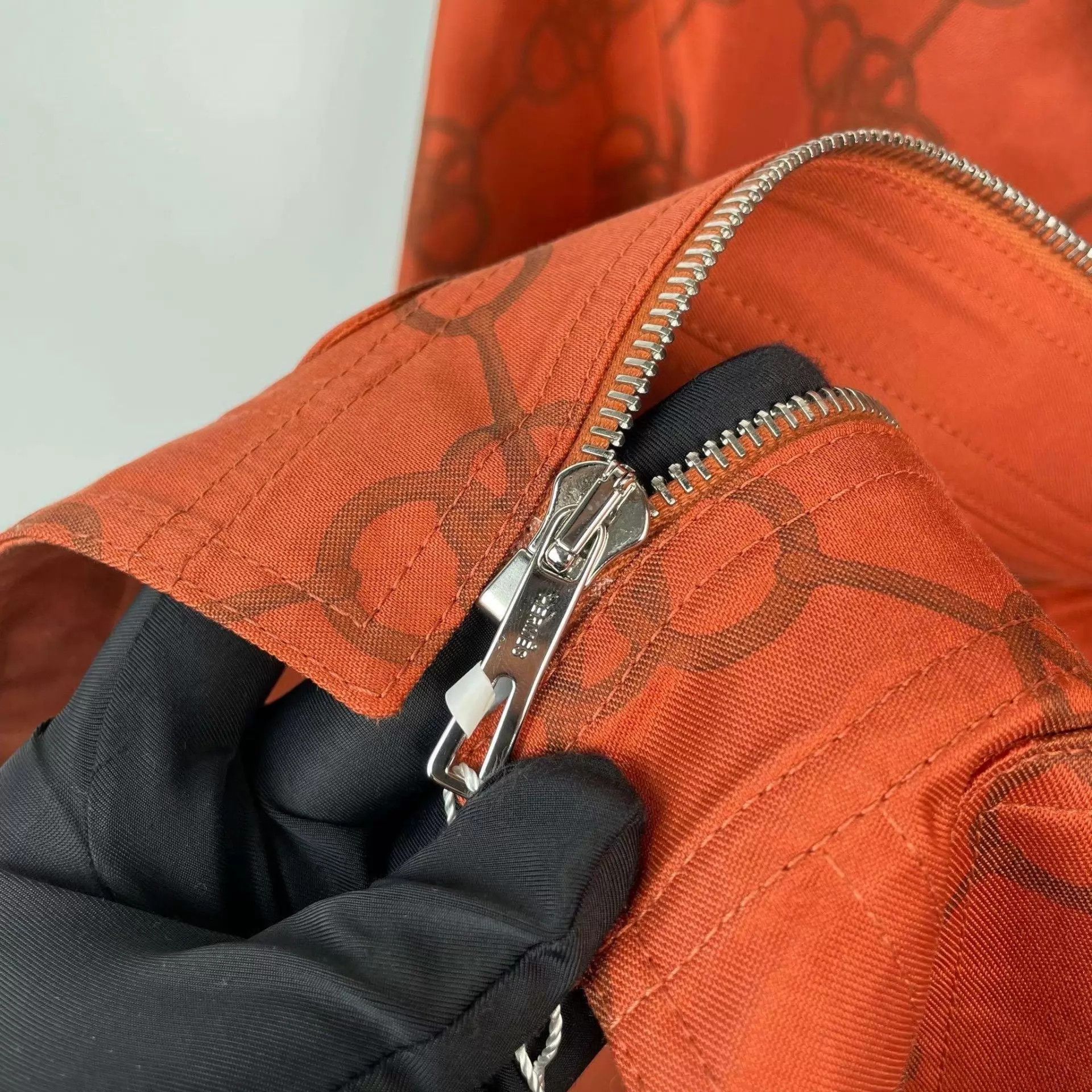 Hermes Hermès new with tags hooded jacket 36 orange Size XS / US 0-2 / IT 36-38 - 8 Thumbnail