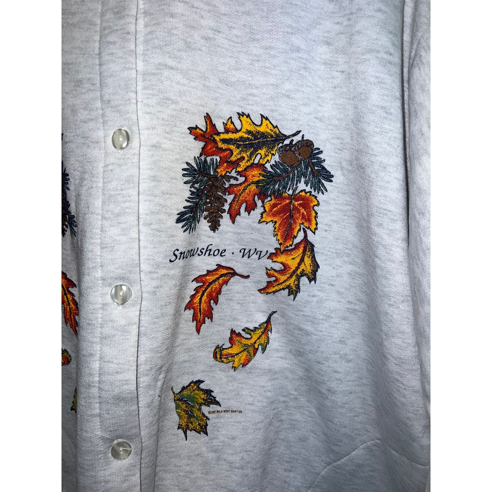 Vintage Vintage Snowshow Cardigan West Virginia Sweater Gray X-Large Size US M / EU 48-50 / 2 - 2 Thumbnail