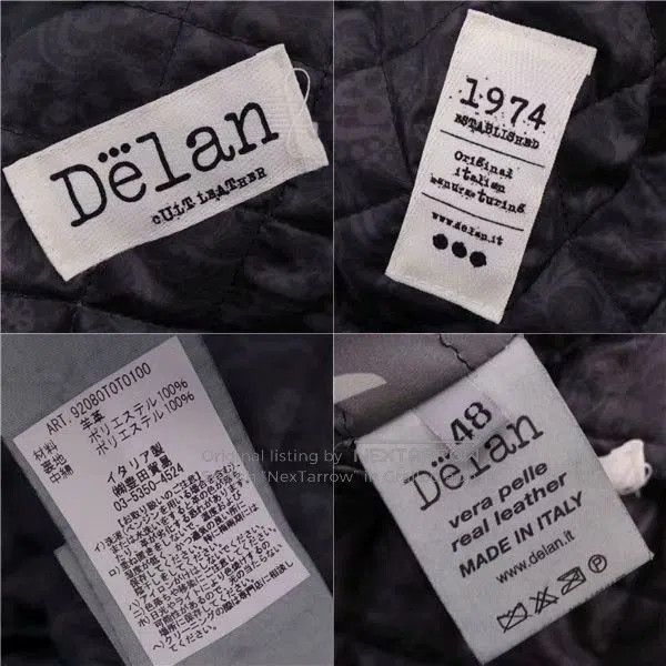 Other Delan Lamb Leather Biker Jacket Italy. Size US M / EU 48-50 / 2 - 8 Thumbnail