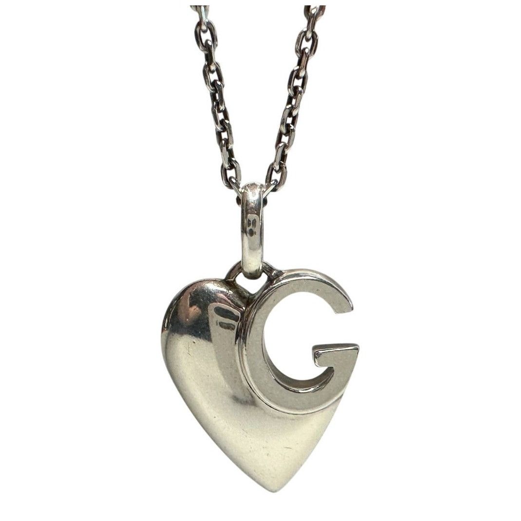 Gucci Gucci G Charlotte Heart in Solid Sterling Silver Size ONE SIZE - 1 Thumbnail