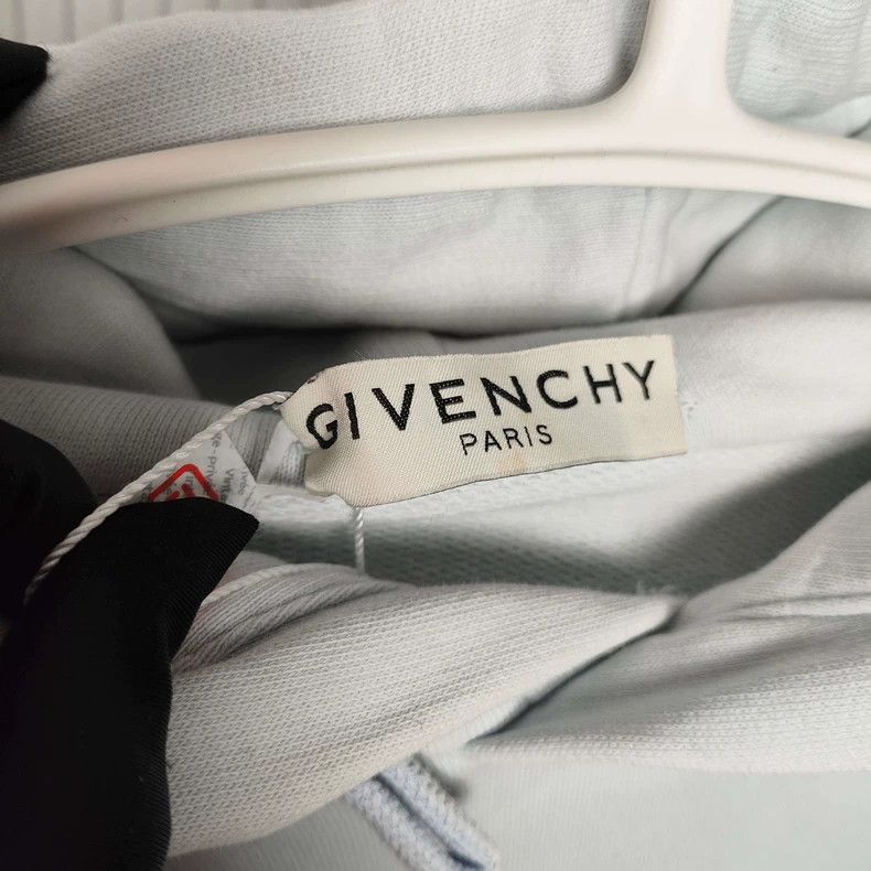 Givenchy Givenchy Light Blue Cotton Hooded Sweatshirt, XS Size US XS / EU 42 / 0 - 3 Thumbnail
