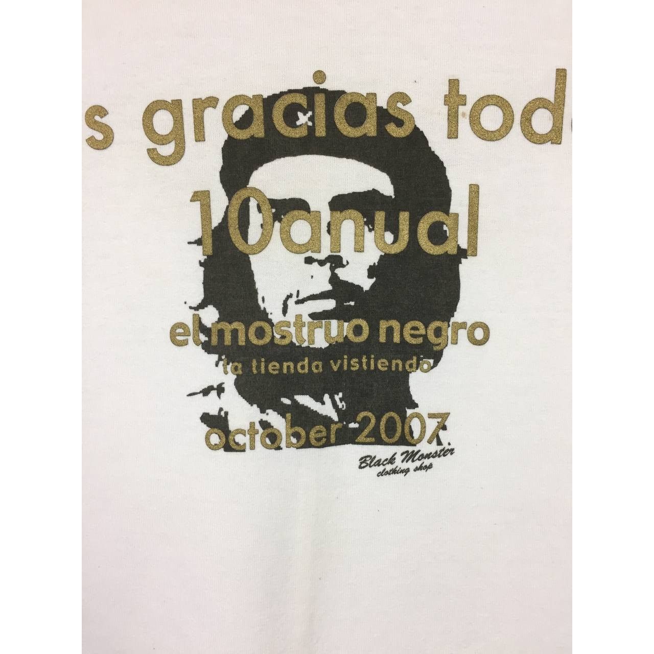 Vintage Milioni Che Guevara Las Gracias Todos 3/4 Sleeve Tee Size US S / EU 44-46 / 1 - 4 Thumbnail